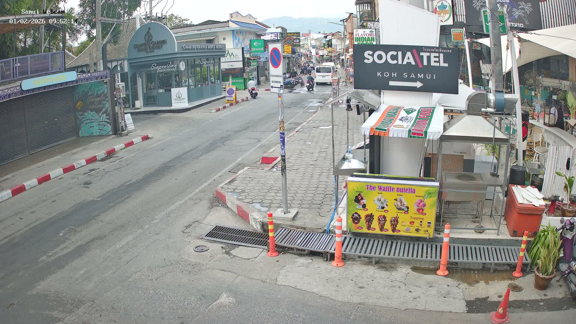 Chaweng Town Center Live Cam - Ko Samui, Surat Thani, Thailand
