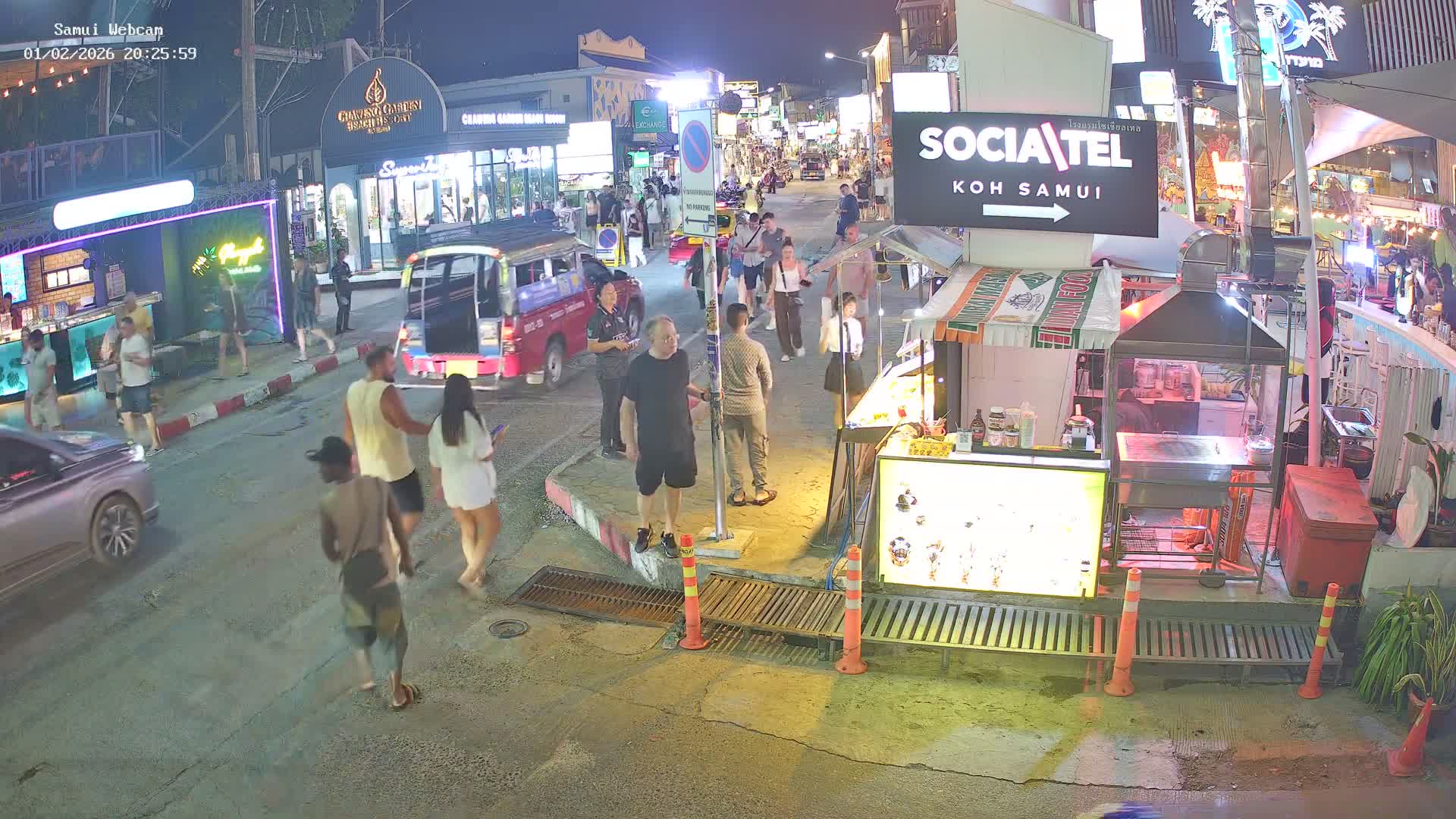 Chaweng Town Center Live Cam - Ko Samui, Surat Thani, Thailand