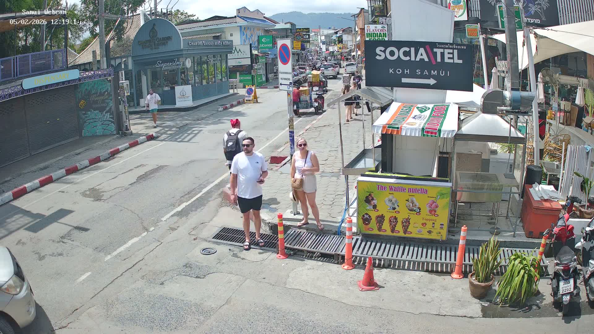 Chaweng Town Center Live Cam - Ko Samui, Surat Thani, Thailand