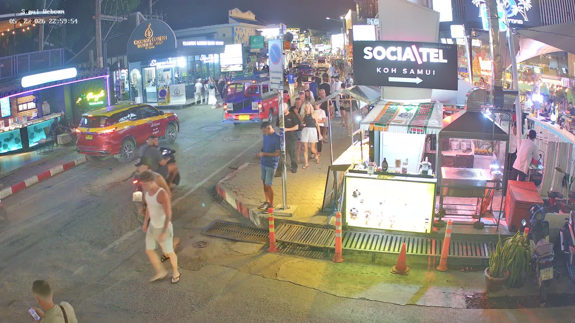 Chaweng Town Center Live Cam - Ko Samui, Surat Thani, Thailand