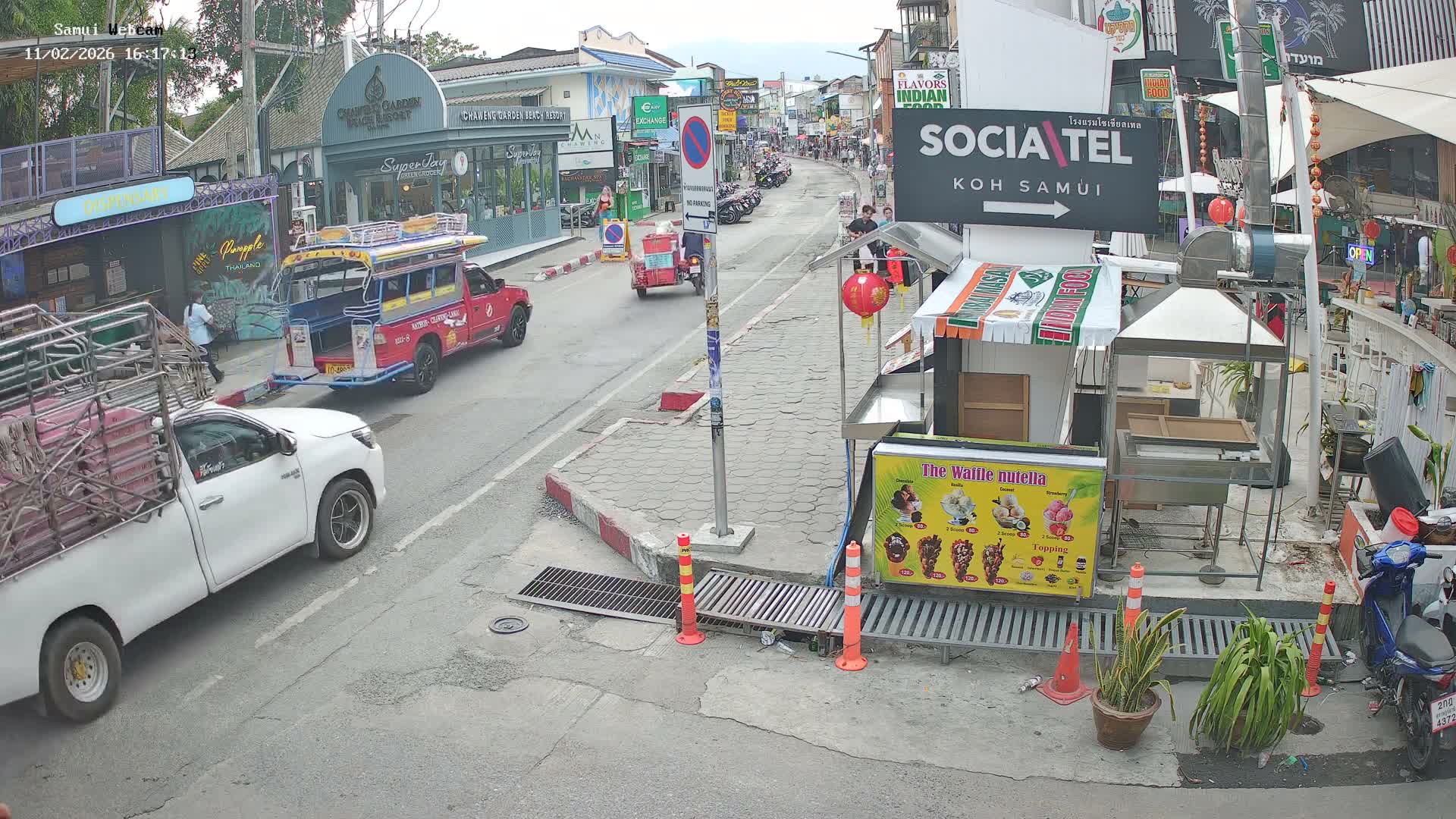 Chaweng Town Center Live Cam - Ko Samui, Surat Thani, Thailand