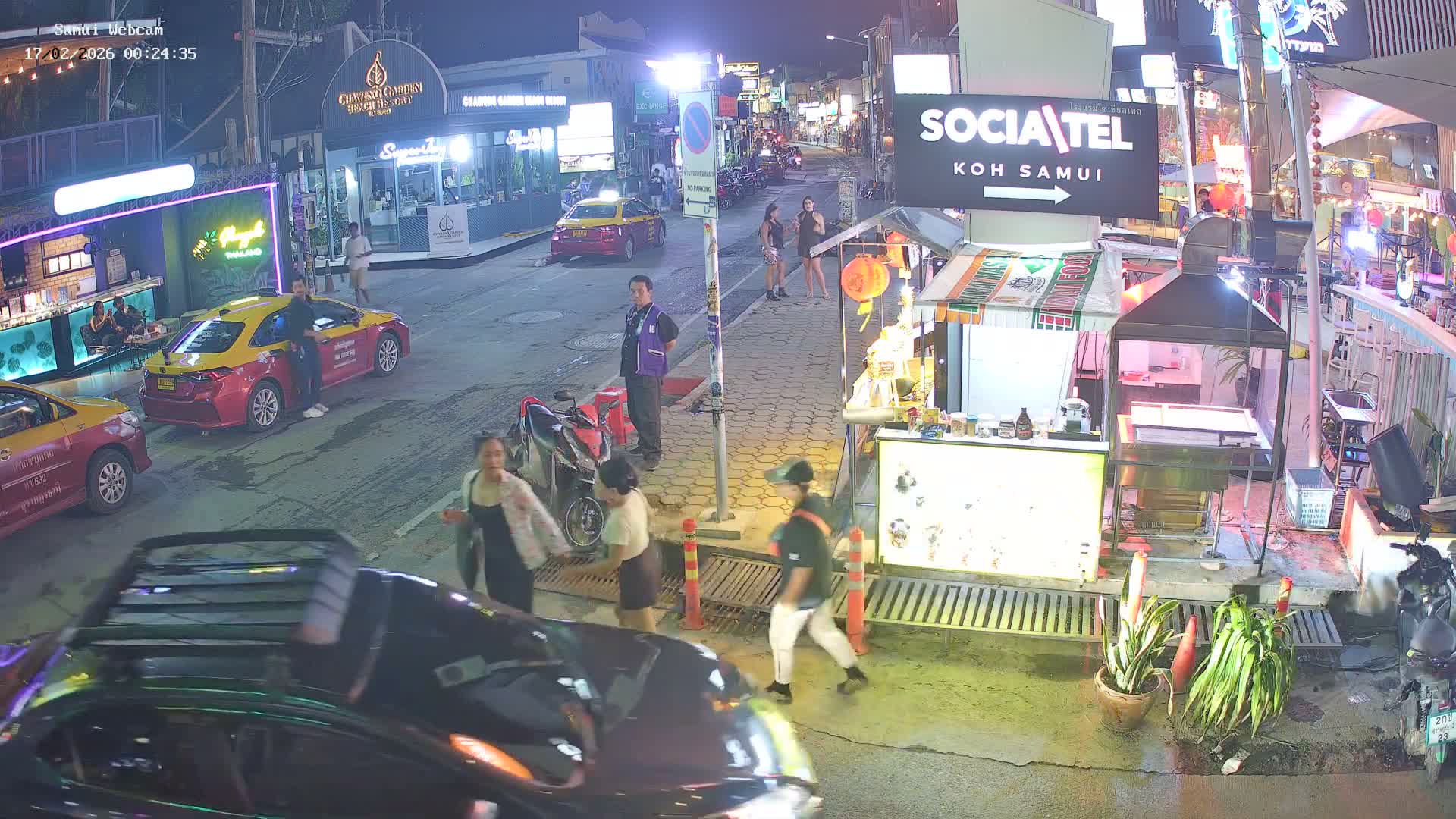 Chaweng Town Center Live Cam - Ko Samui, Surat Thani, Thailand