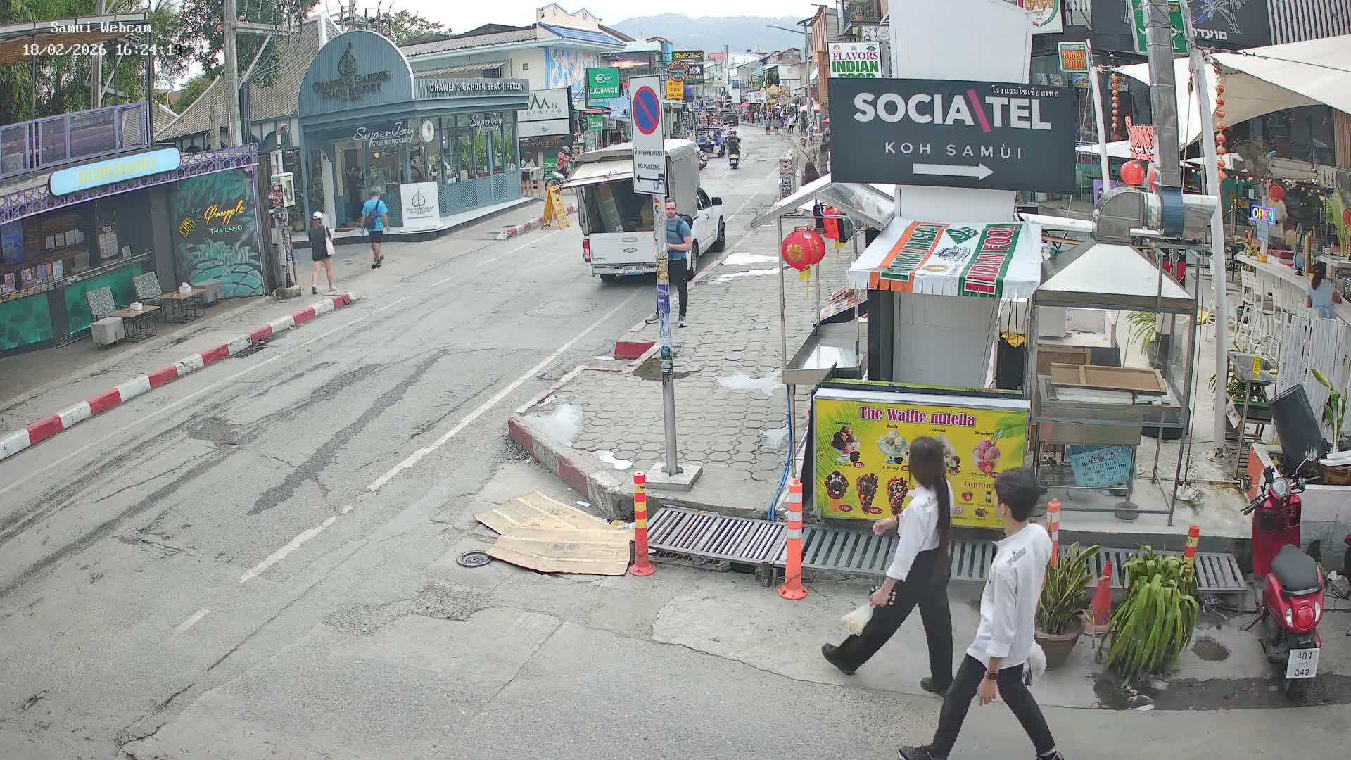 Chaweng Town Center Live Cam - Ko Samui, Surat Thani, Thailand