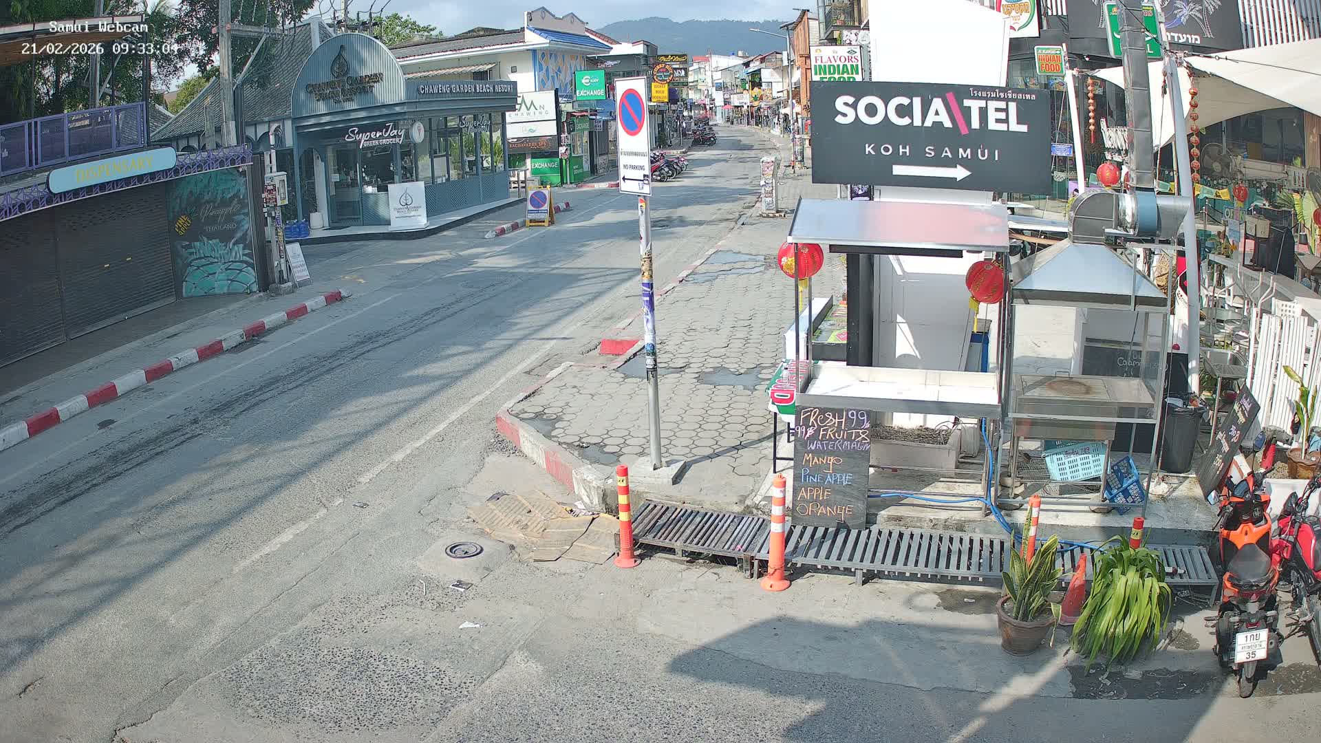 Chaweng Town Center Live Cam - Ko Samui, Surat Thani, Thailand