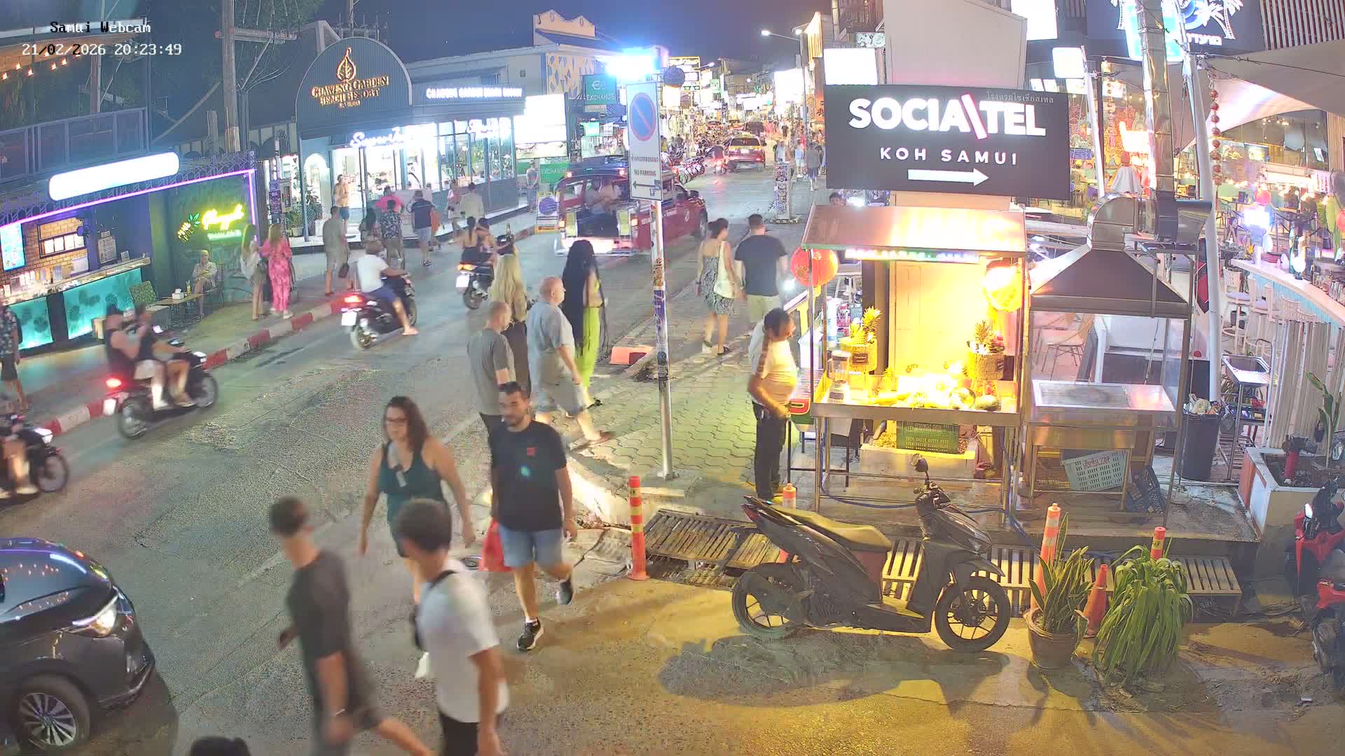 Chaweng Town Center Live Cam - Ko Samui, Surat Thani, Thailand