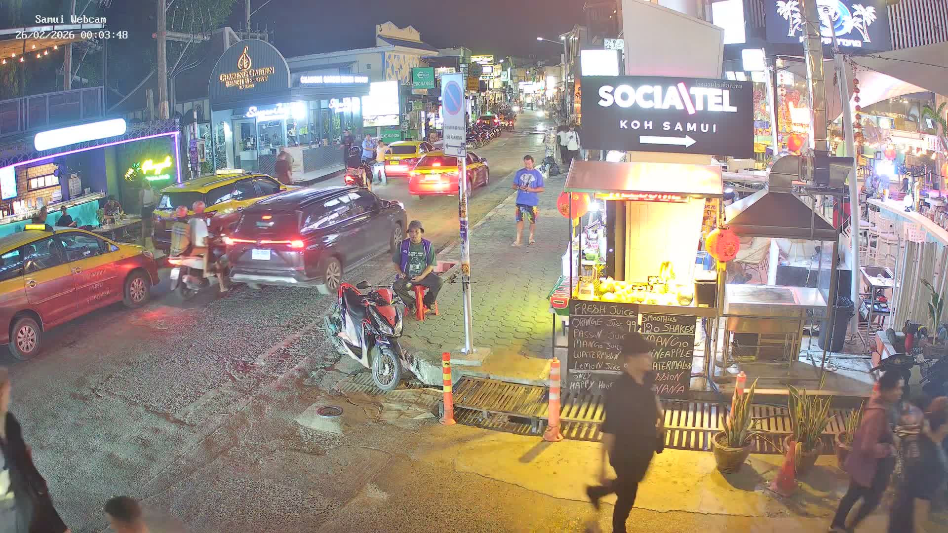 Chaweng Town Center Live Cam - Ko Samui, Surat Thani, Thailand