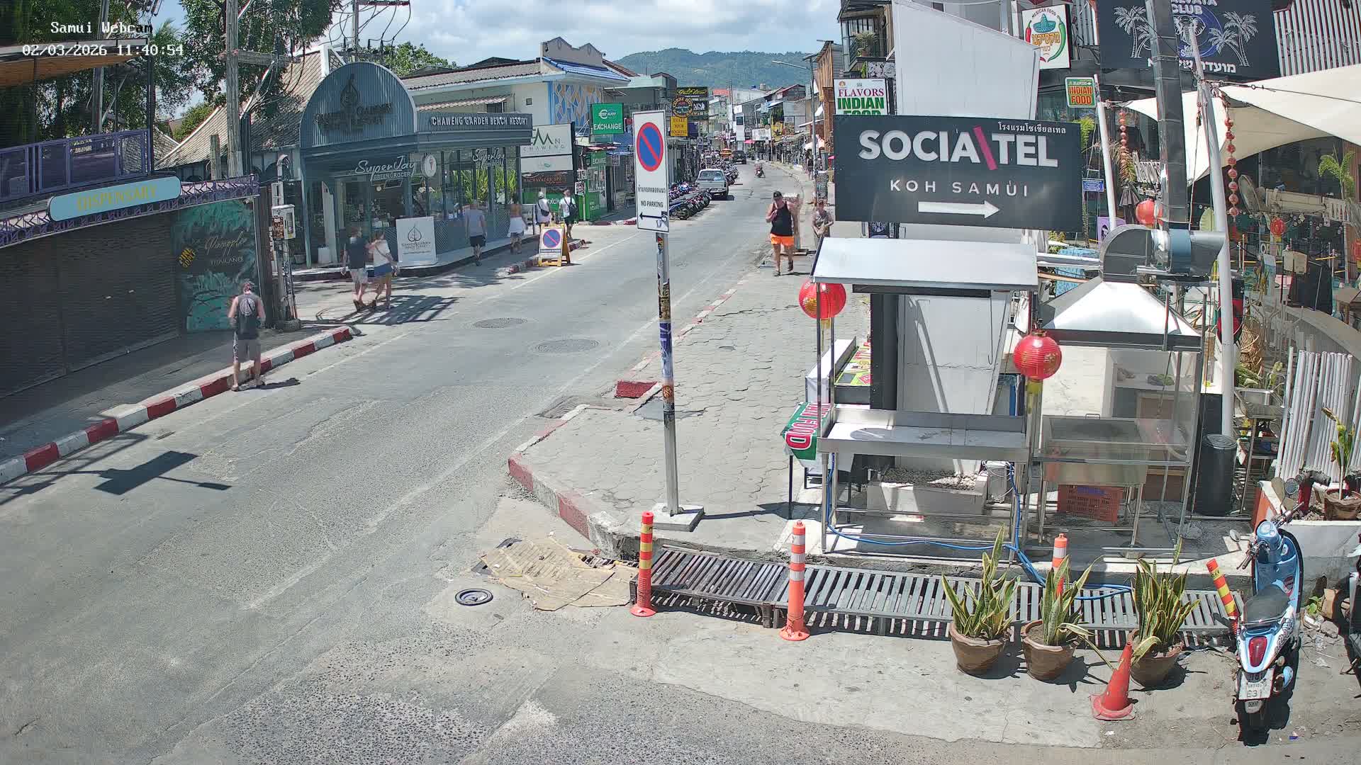 Chaweng Town Center Live Cam - Ko Samui, Surat Thani, Thailand
