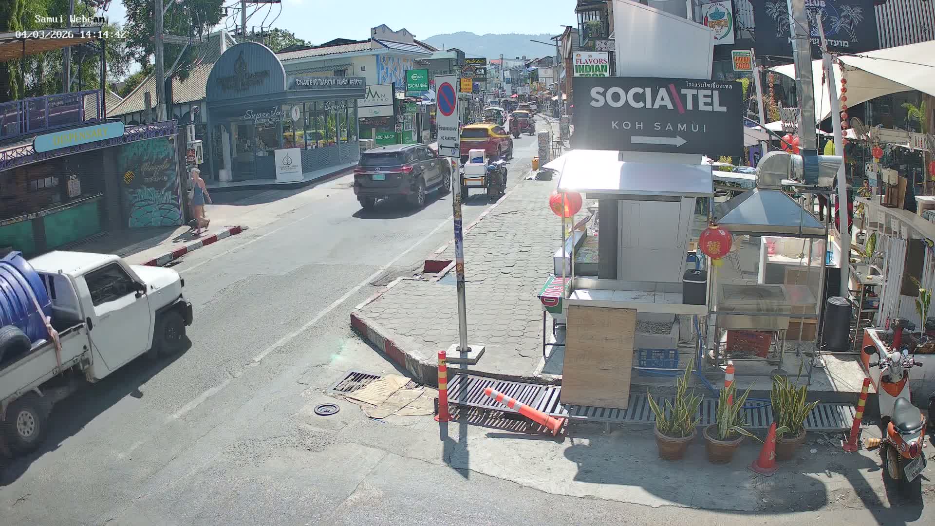 Chaweng Town Center Live Cam - Ko Samui, Surat Thani, Thailand