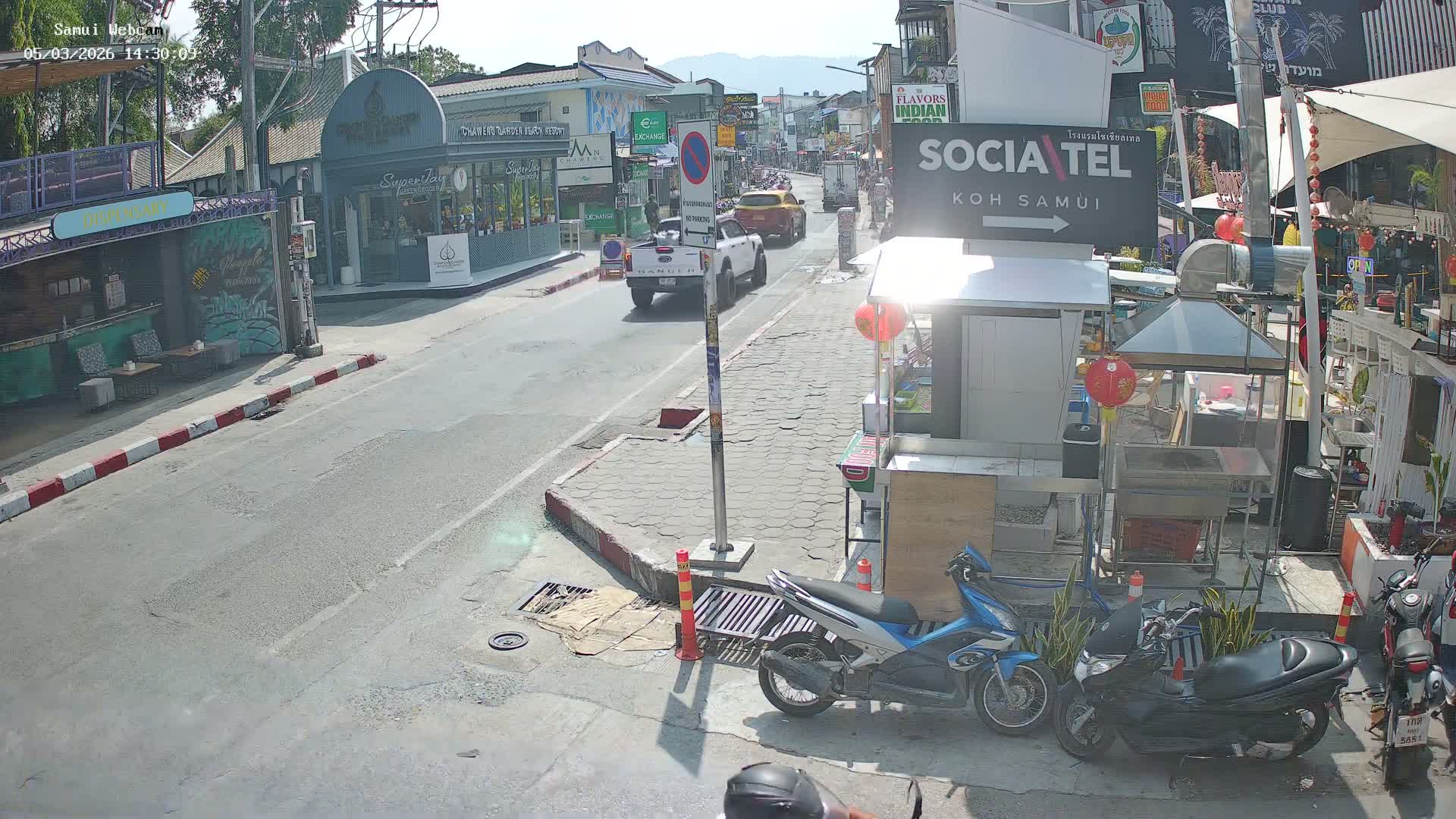 Chaweng Town Center Live Cam - Ko Samui, Surat Thani, Thailand