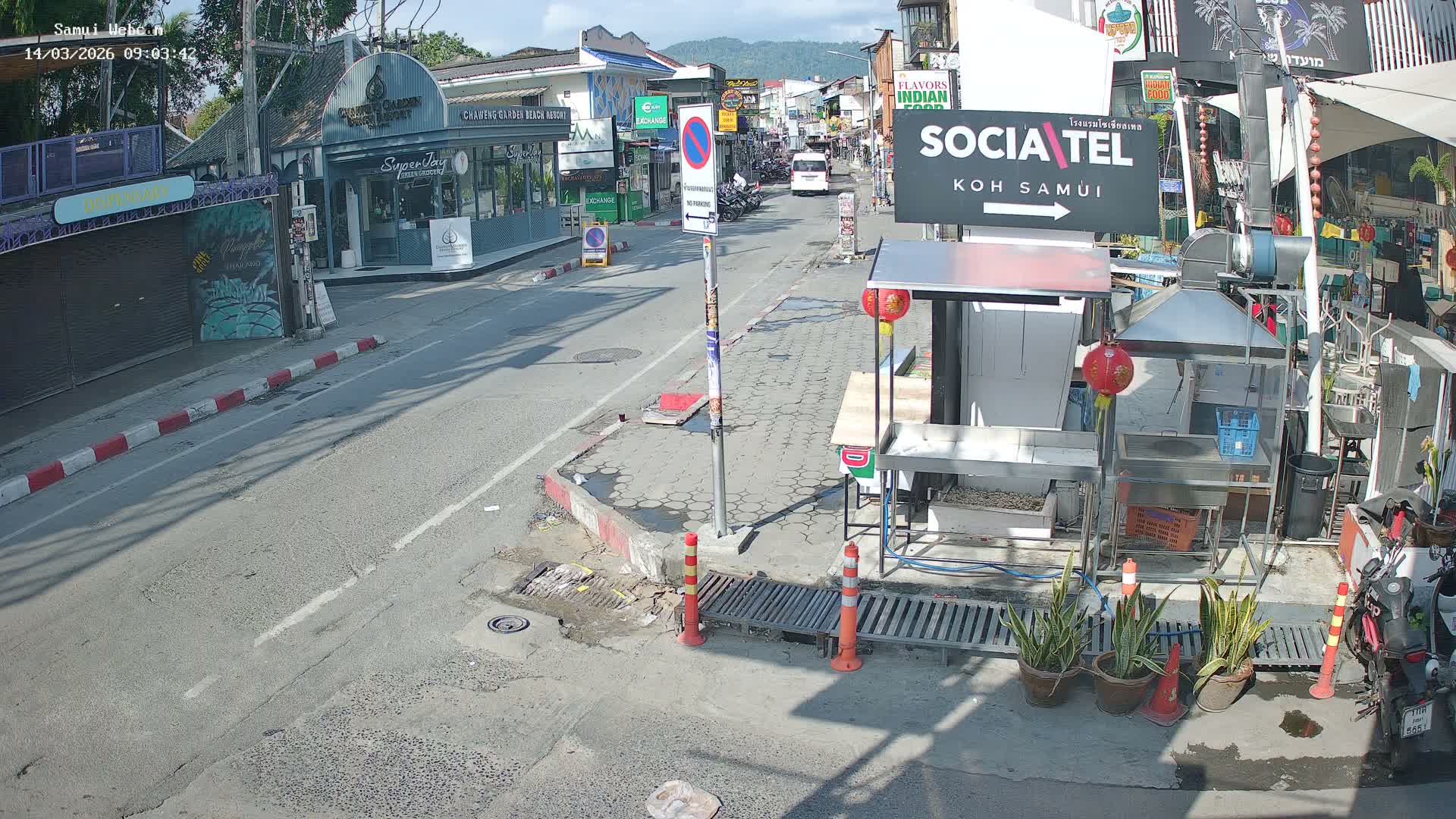 Chaweng Town Center Live Cam - Ko Samui, Surat Thani, Thailand