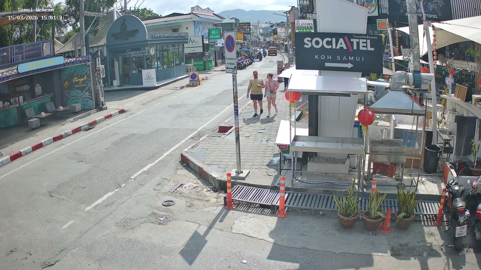 Chaweng Town Center Live Cam - Ko Samui, Surat Thani, Thailand