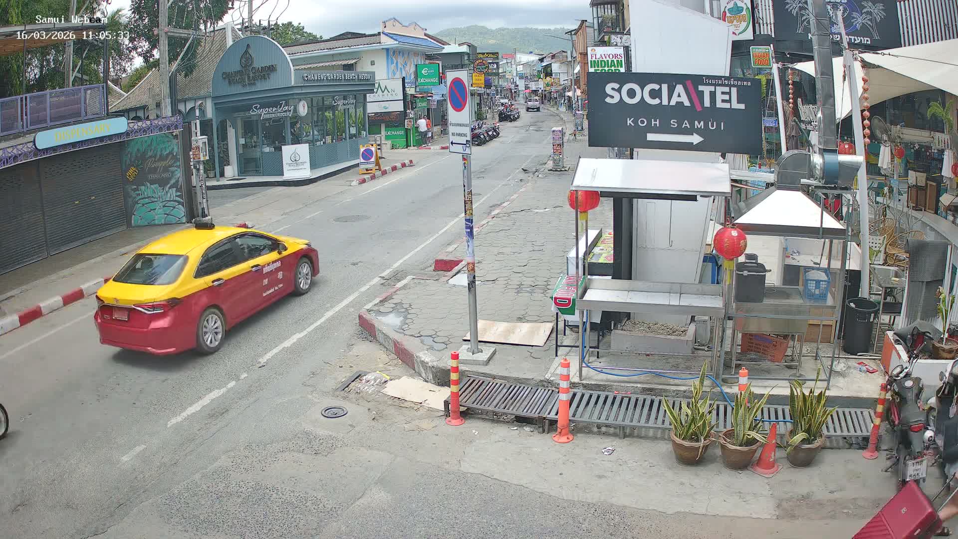 Chaweng Town Center Live Cam - Ko Samui, Surat Thani, Thailand