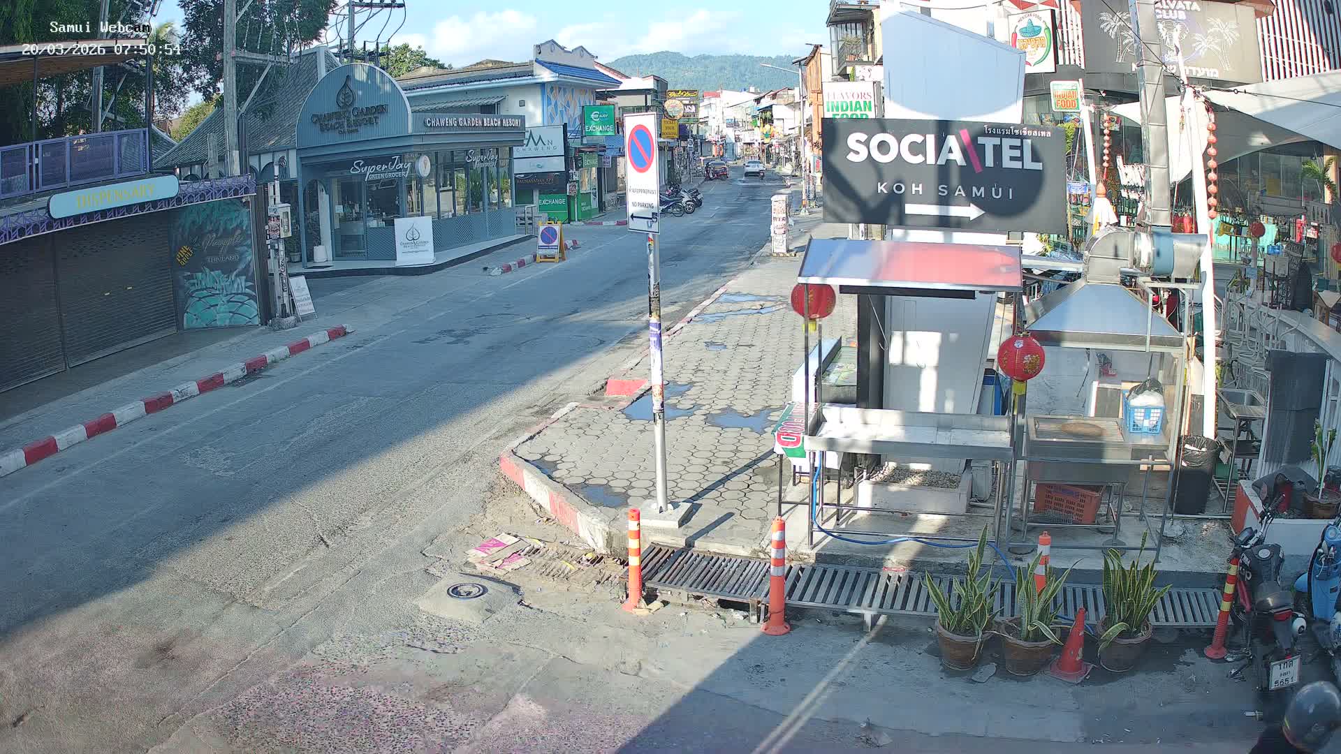 Chaweng Town Center Live Cam - Ko Samui, Surat Thani, Thailand