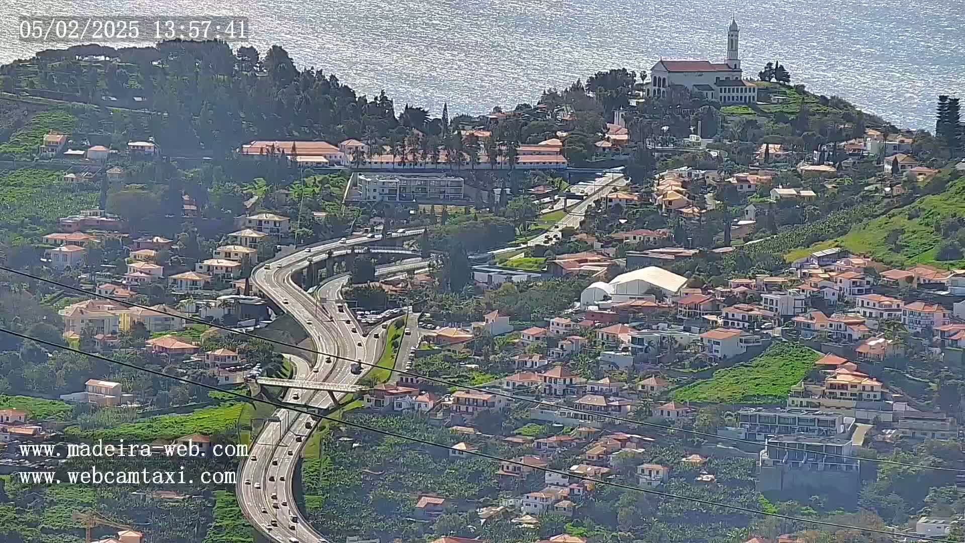 Funchal City  Skyline Live Cam from Sao Roque - Funchal, Madeira, Portugal