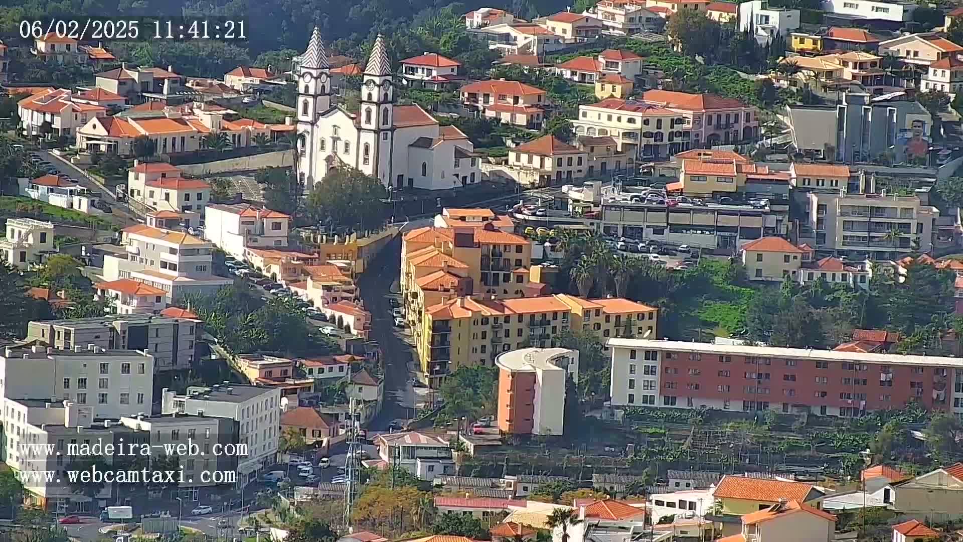 Funchal City  Skyline Live Cam from Sao Roque - Funchal, Madeira, Portugal