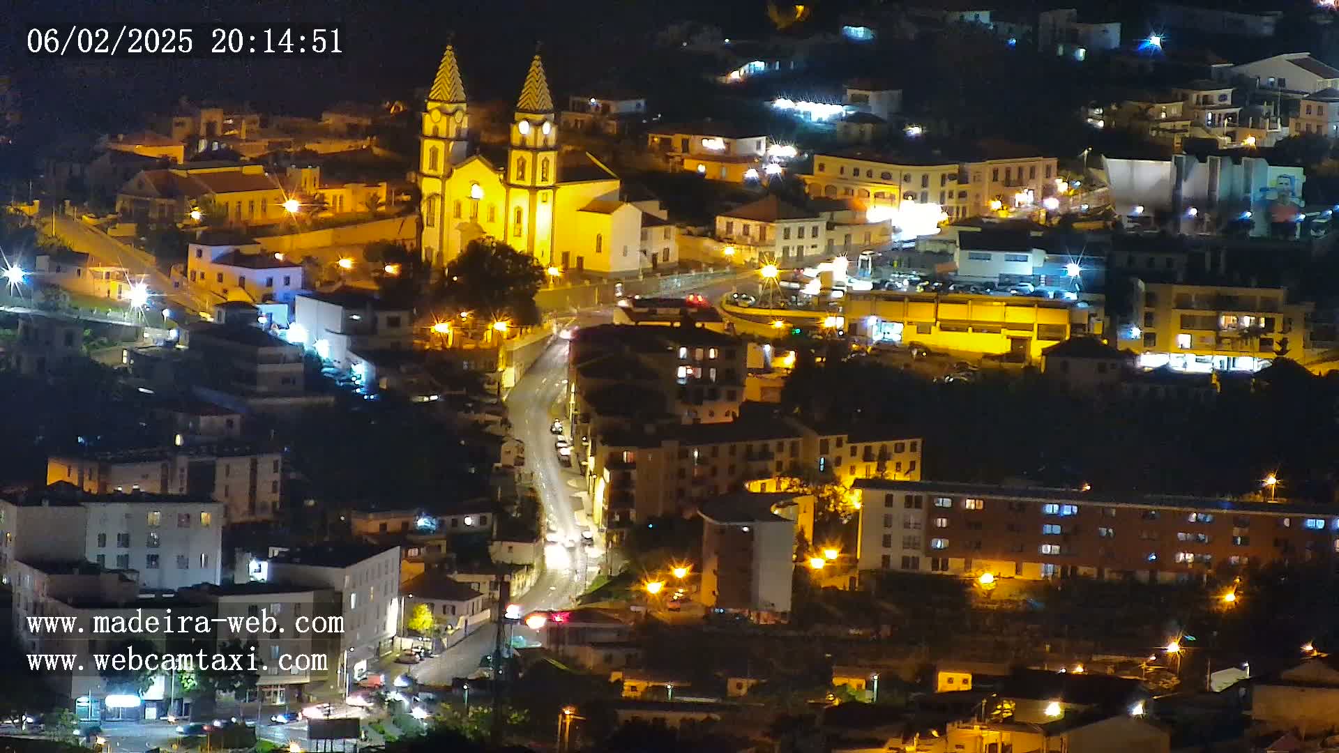 Funchal City  Skyline Live Cam from Sao Roque - Funchal, Madeira, Portugal