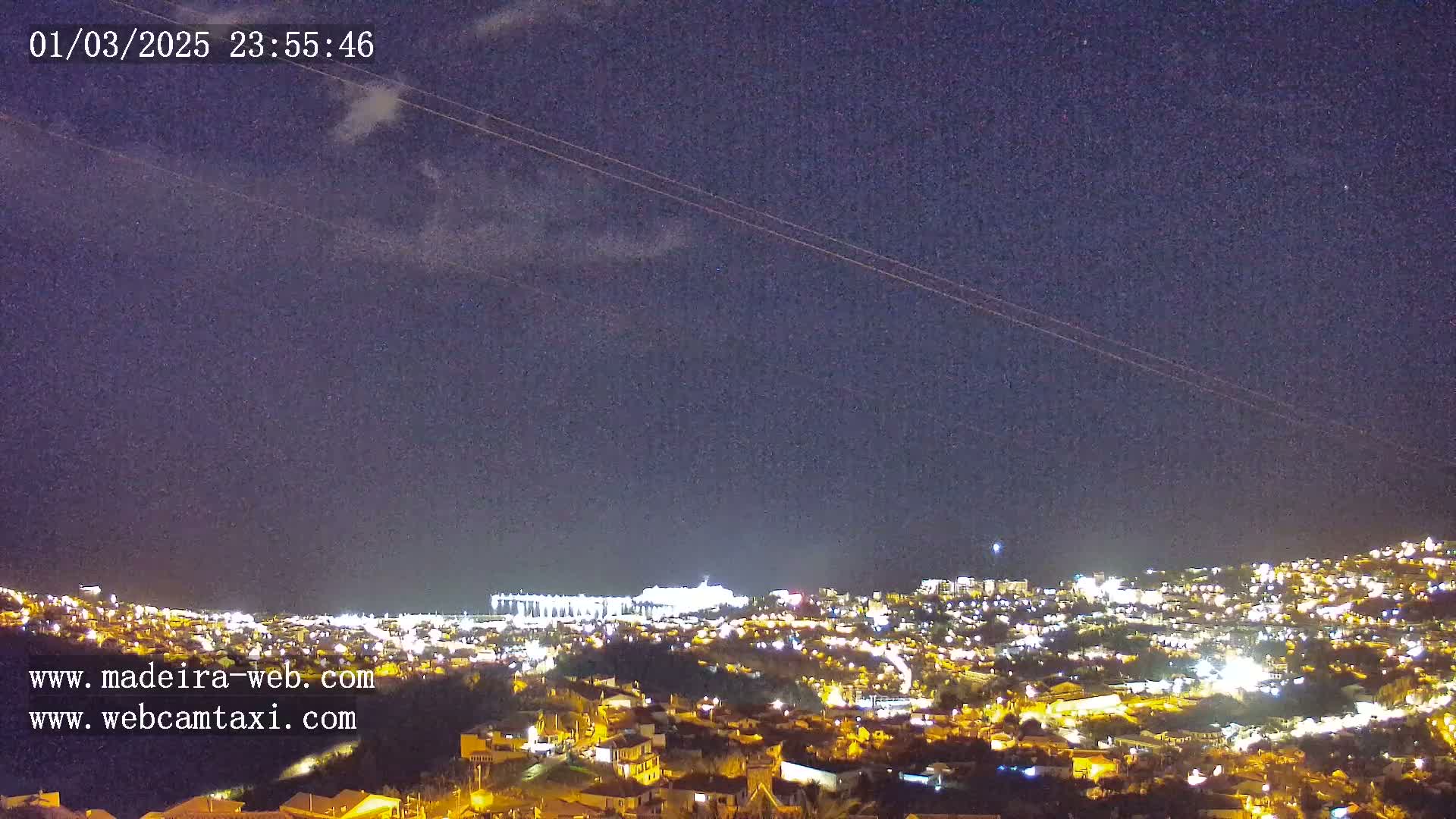 Funchal City  Skyline Live Cam from Sao Roque - Funchal, Madeira, Portugal