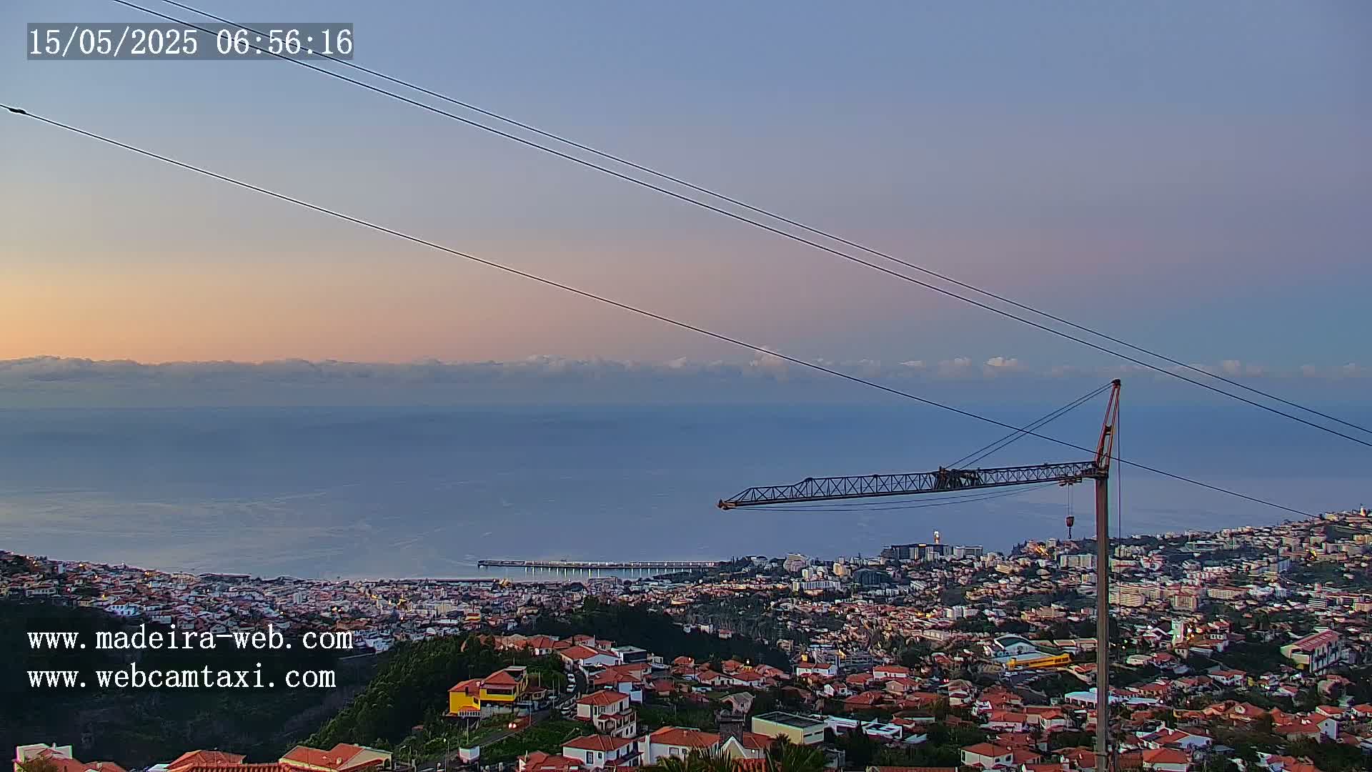 Funchal City  Skyline Live Cam from Sao Roque - Funchal, Madeira, Portugal
