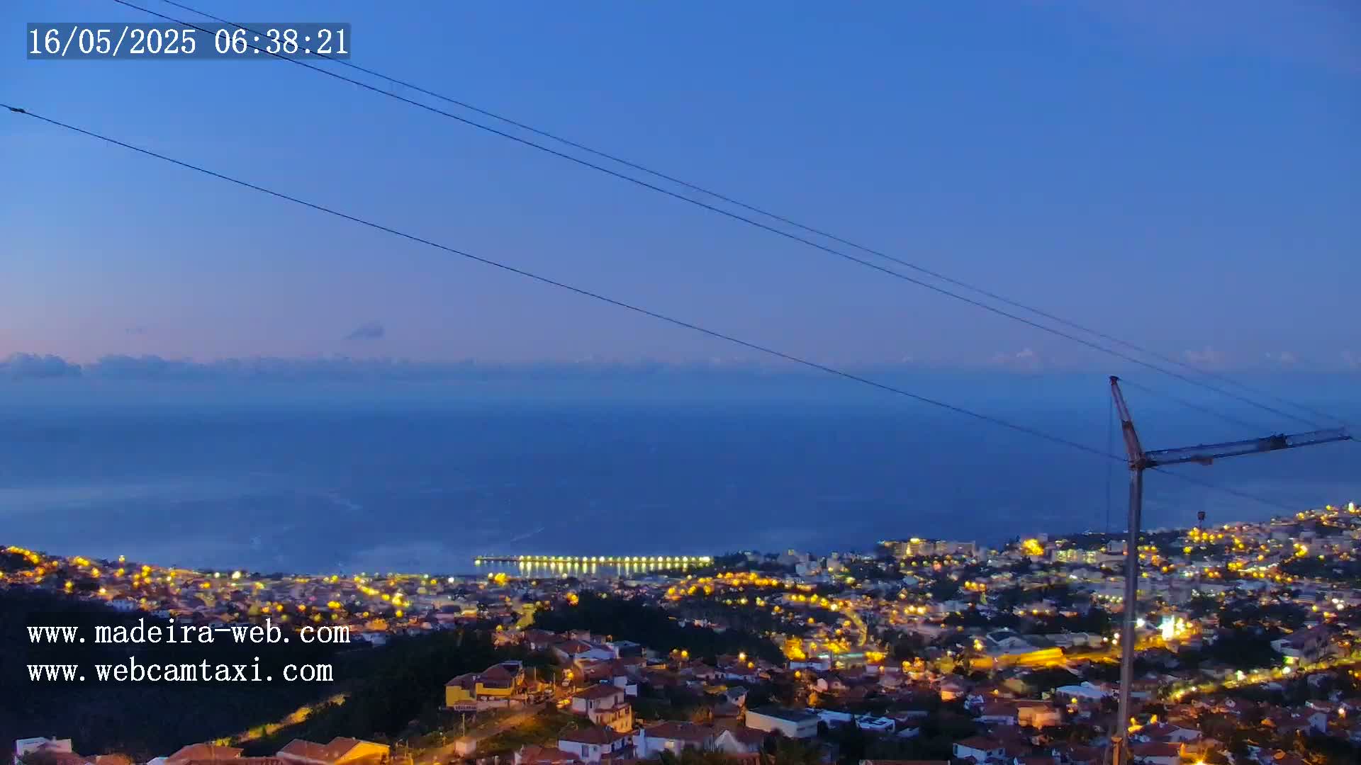 Funchal City  Skyline Live Cam from Sao Roque - Funchal, Madeira, Portugal