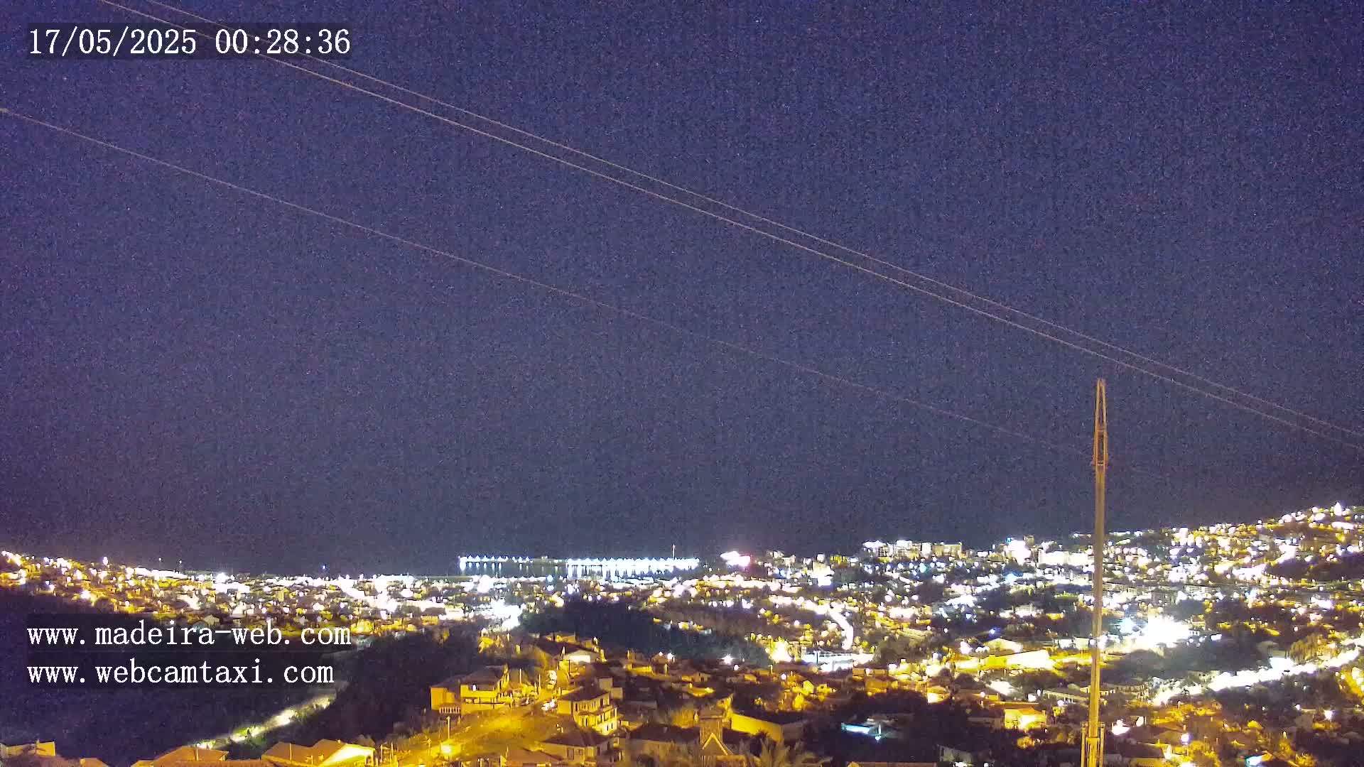Funchal City  Skyline Live Cam from Sao Roque - Funchal, Madeira, Portugal