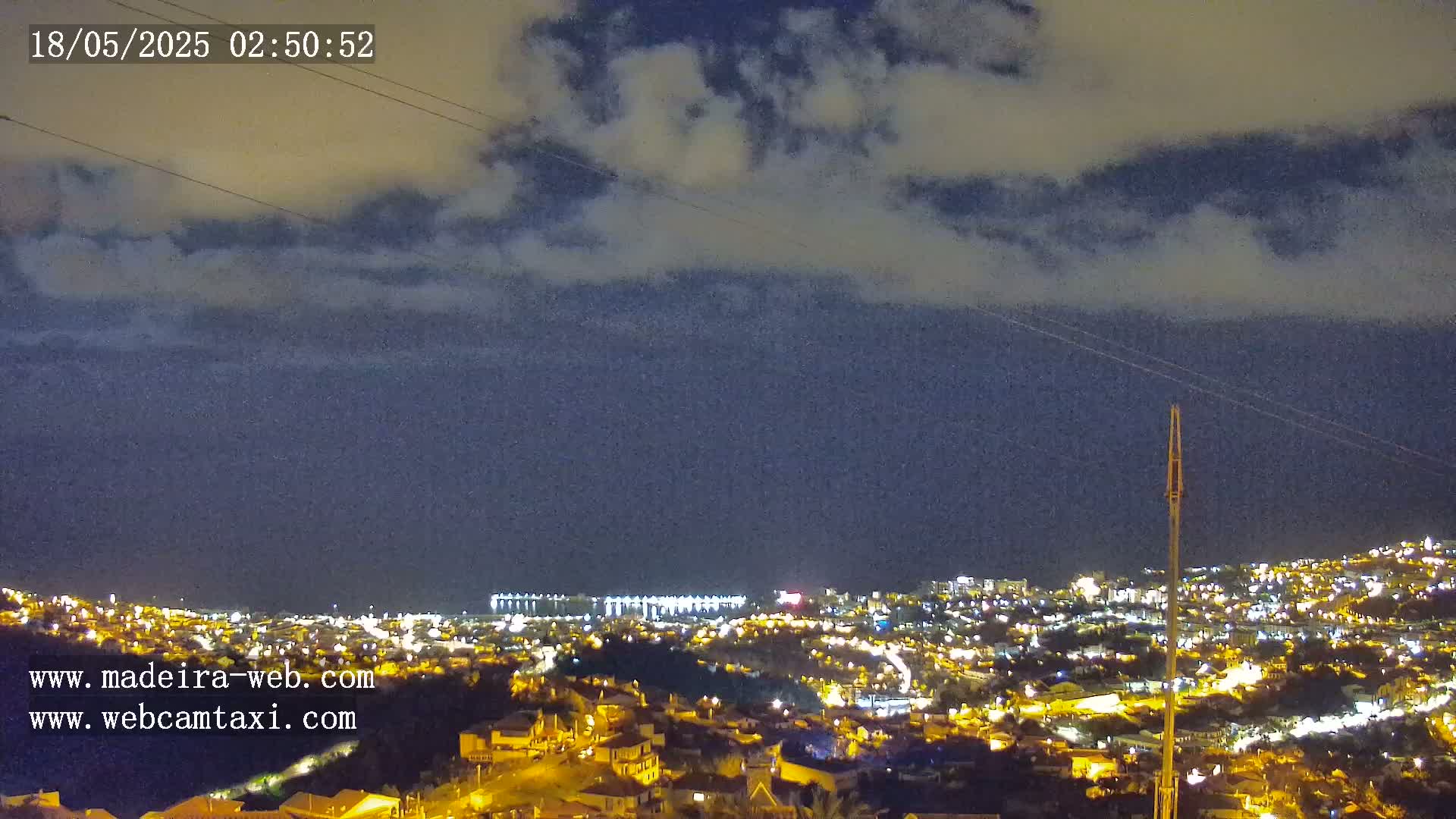 Funchal City  Skyline Live Cam from Sao Roque - Funchal, Madeira, Portugal