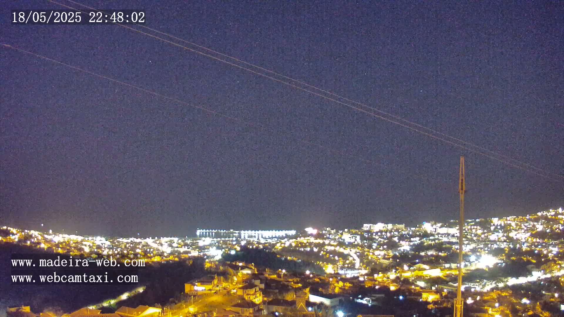Funchal City  Skyline Live Cam from Sao Roque - Funchal, Madeira, Portugal