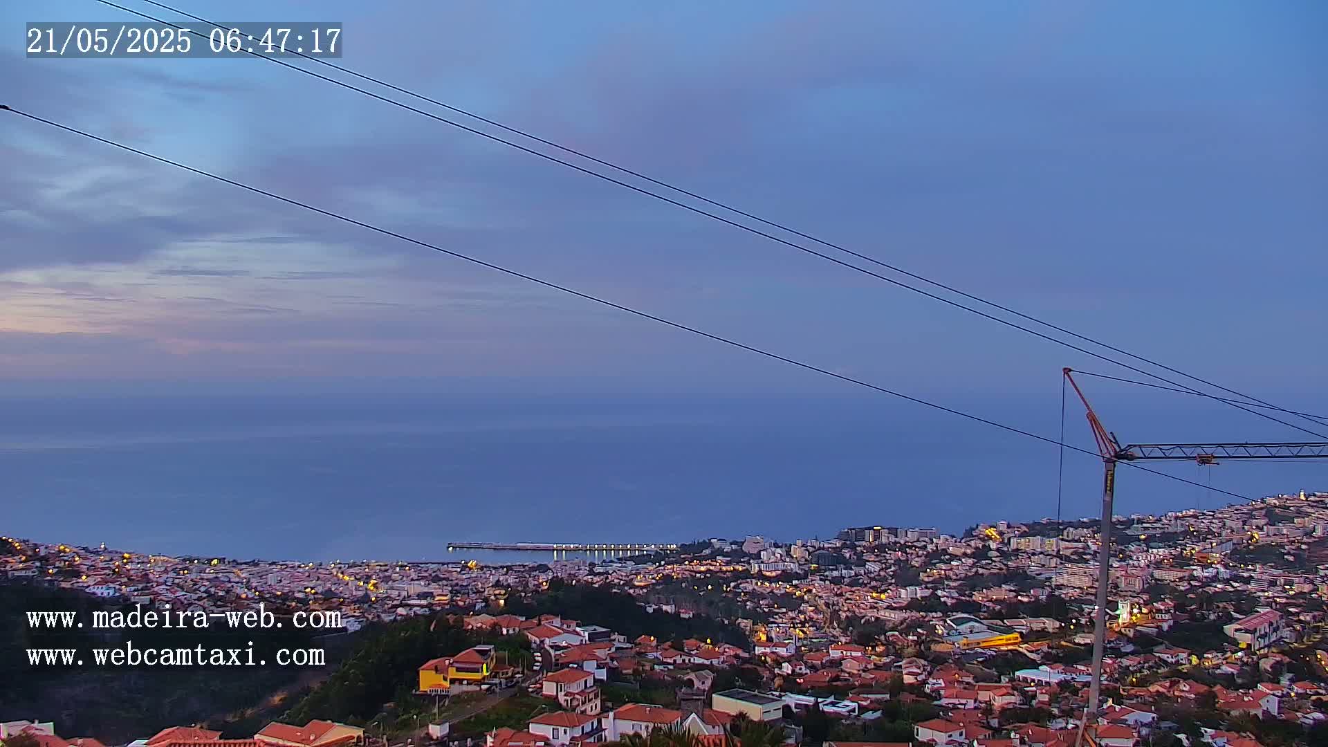 Funchal City  Skyline Live Cam from Sao Roque - Funchal, Madeira, Portugal
