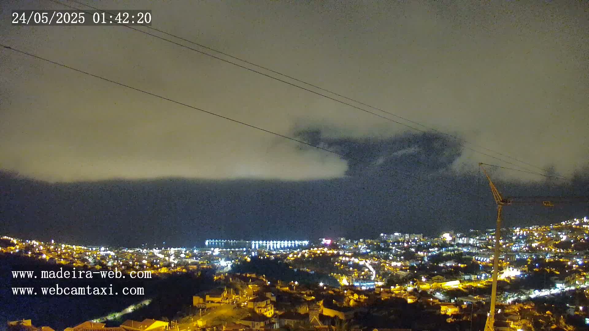 Funchal City  Skyline Live Cam from Sao Roque - Funchal, Madeira, Portugal