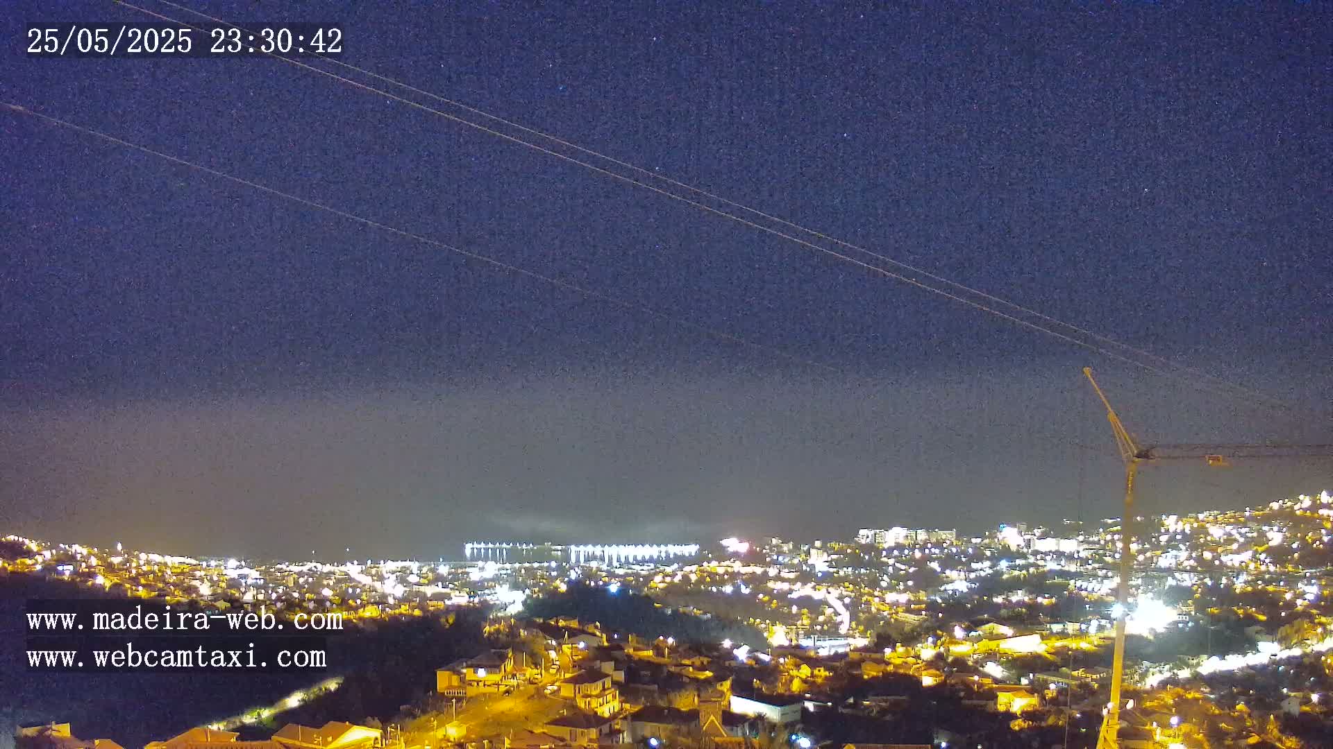 Funchal City  Skyline Live Cam from Sao Roque - Funchal, Madeira, Portugal
