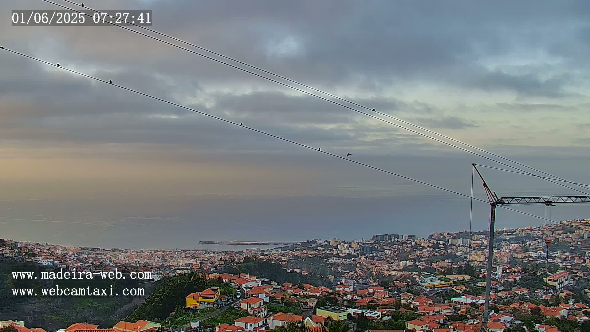 Funchal City  Skyline Live Cam from Sao Roque - Funchal, Madeira, Portugal