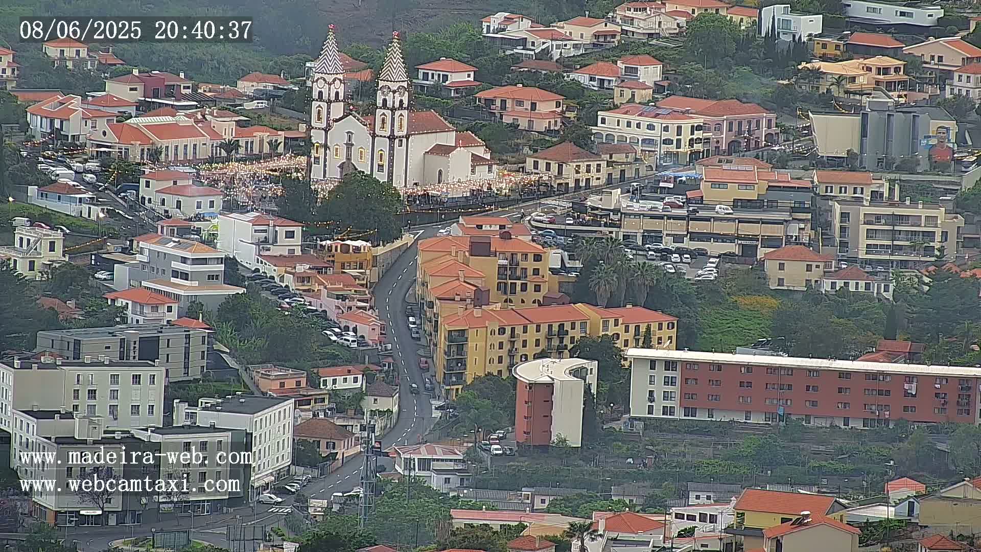 Funchal City  Skyline Live Cam from Sao Roque - Funchal, Madeira, Portugal
