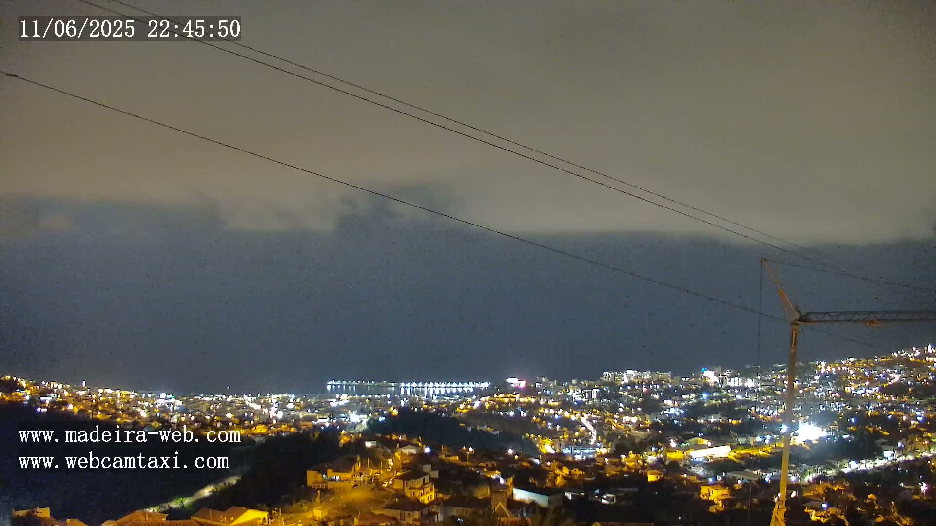 Funchal City  Skyline Live Cam from Sao Roque - Funchal, Madeira, Portugal