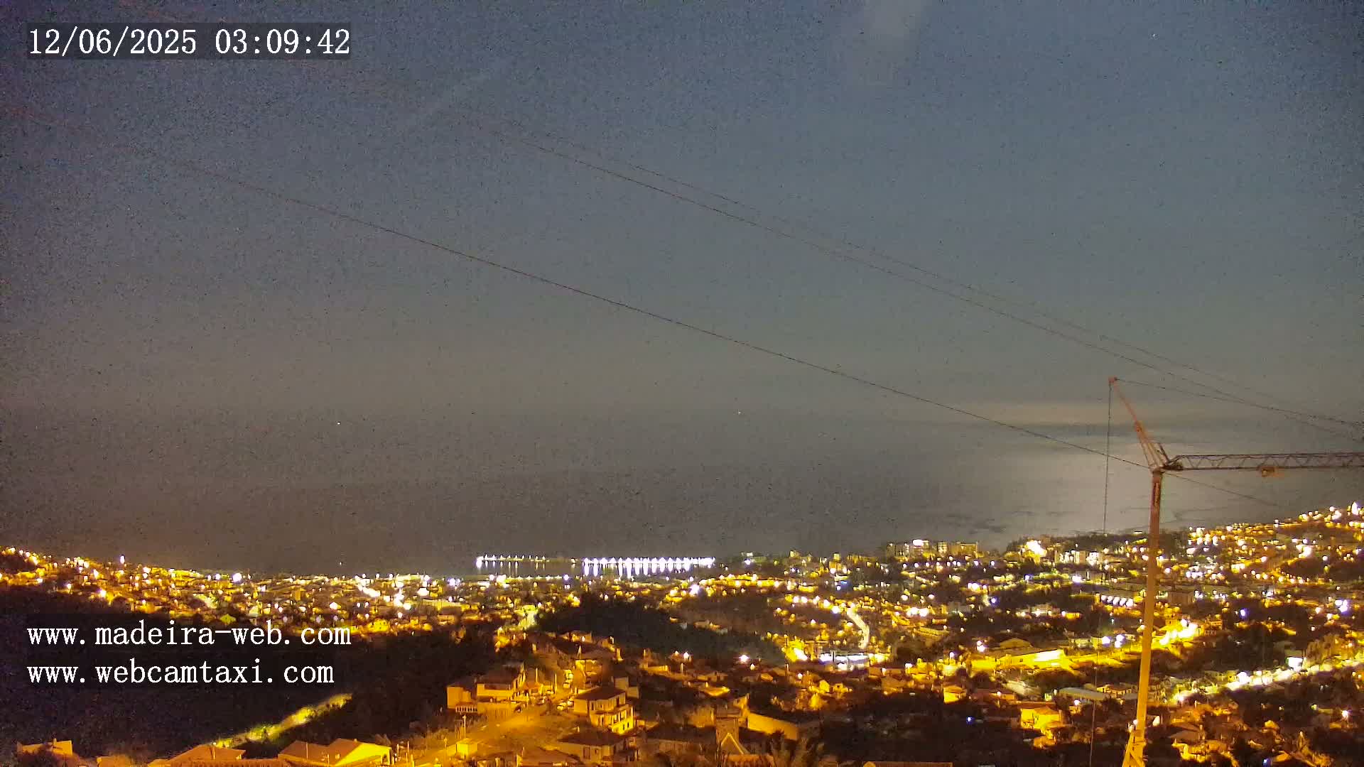 Funchal City  Skyline Live Cam from Sao Roque - Funchal, Madeira, Portugal