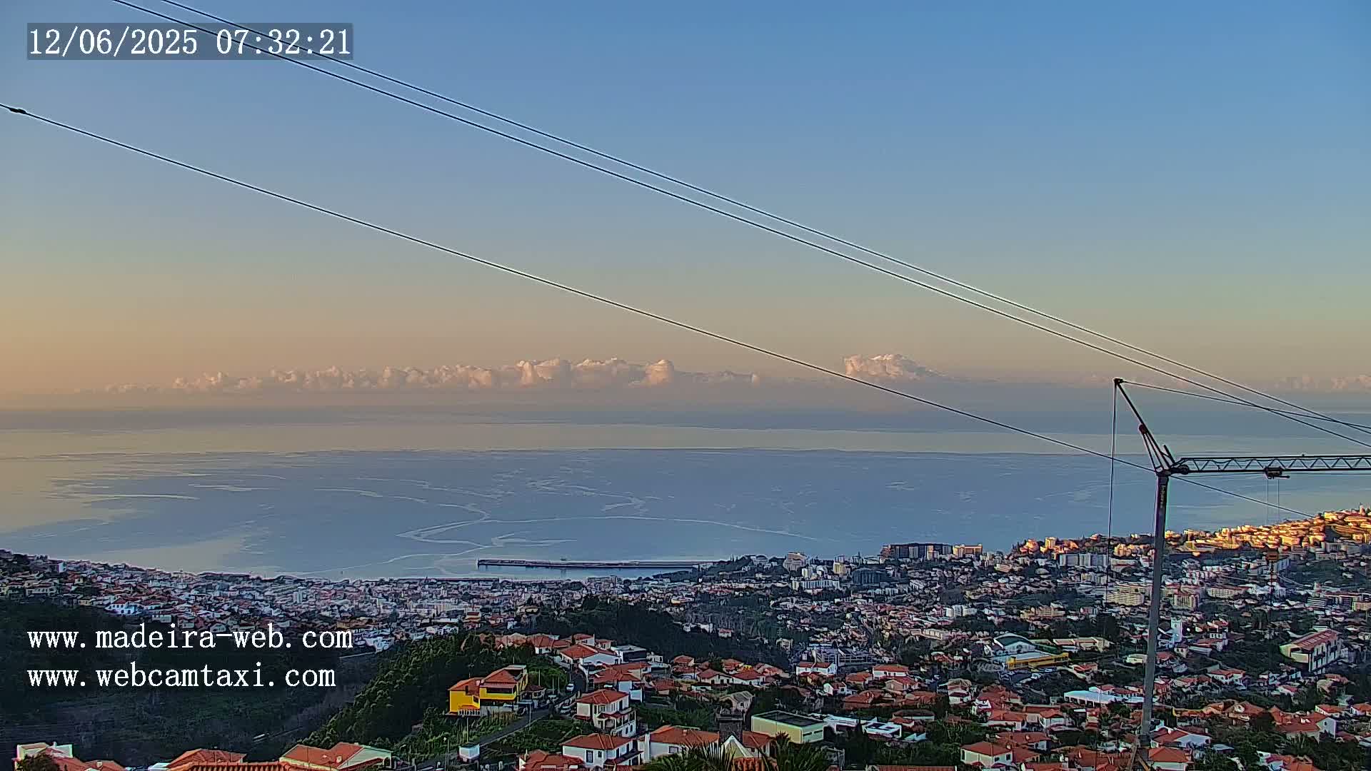 Funchal City  Skyline Live Cam from Sao Roque - Funchal, Madeira, Portugal