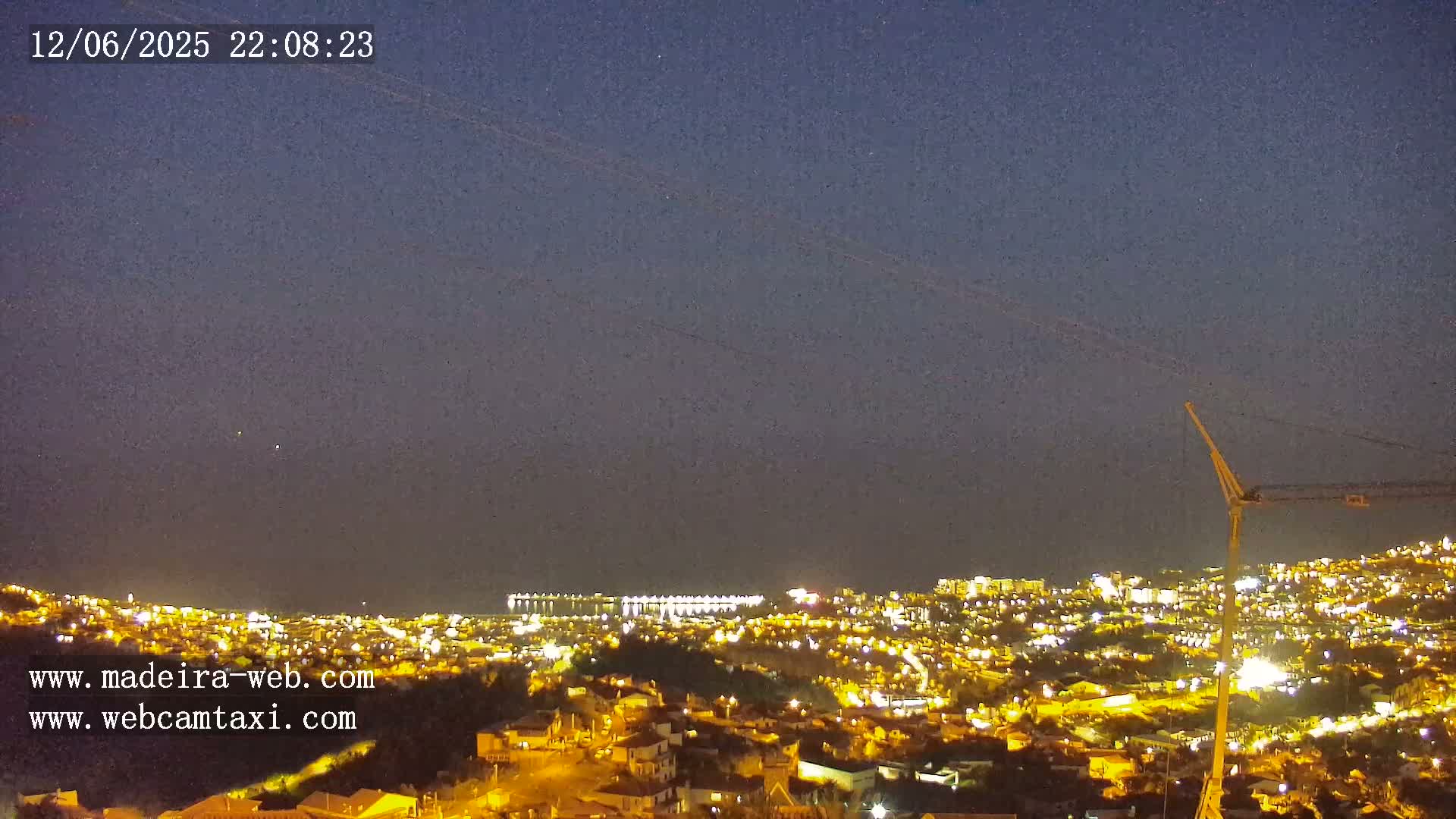 Funchal City  Skyline Live Cam from Sao Roque - Funchal, Madeira, Portugal