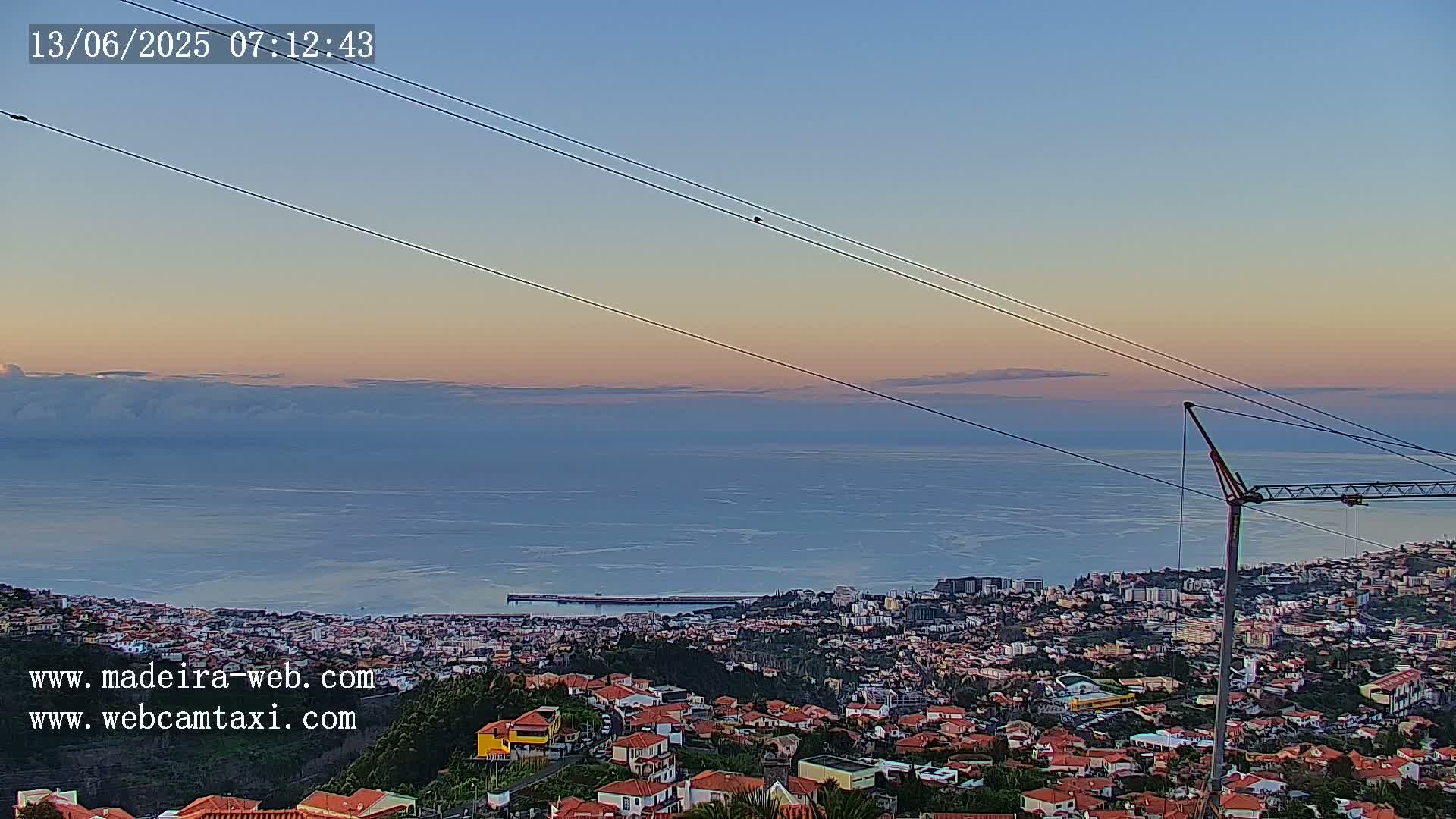 Funchal City  Skyline Live Cam from Sao Roque - Funchal, Madeira, Portugal