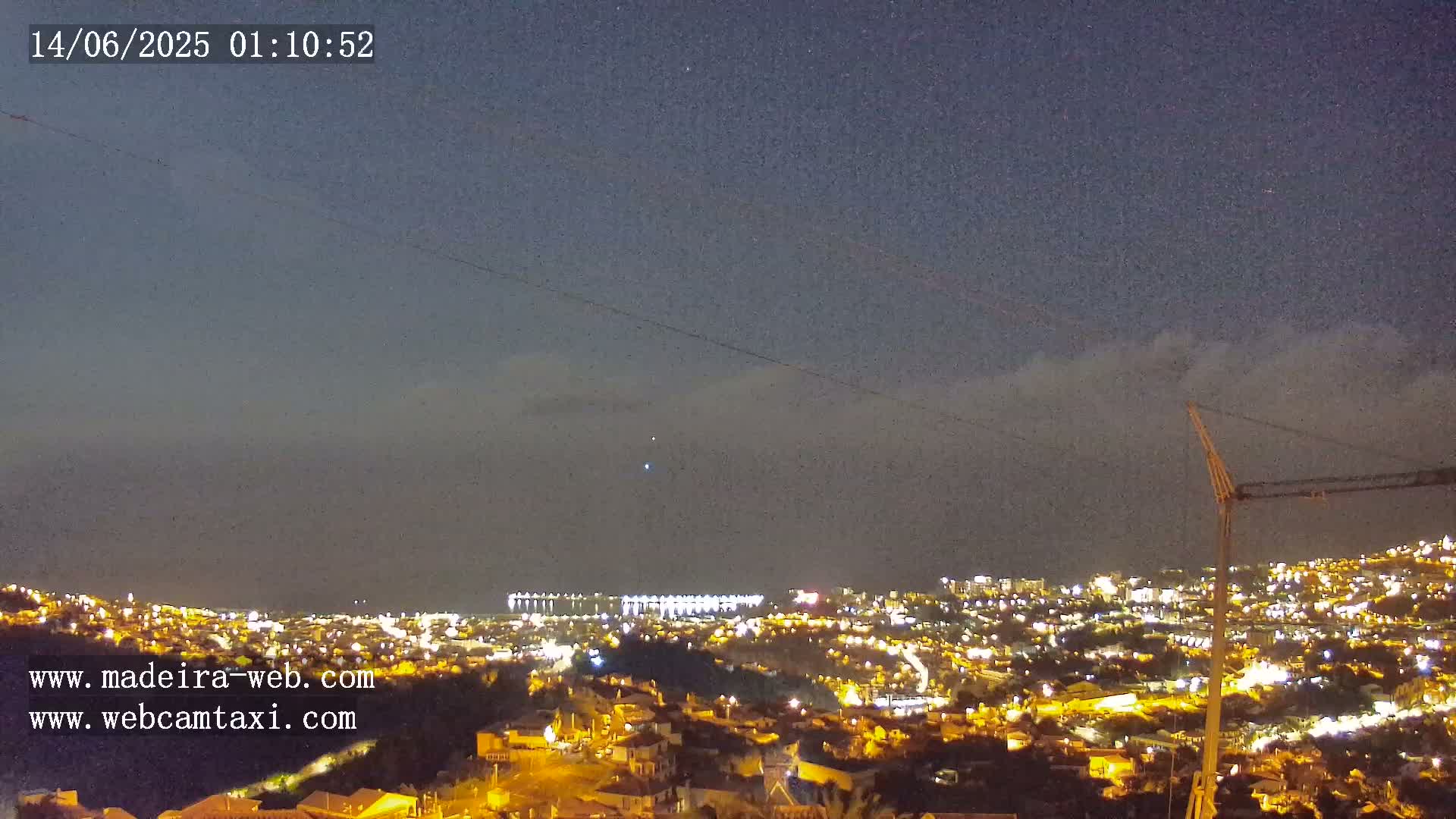 Funchal City  Skyline Live Cam from Sao Roque - Funchal, Madeira, Portugal