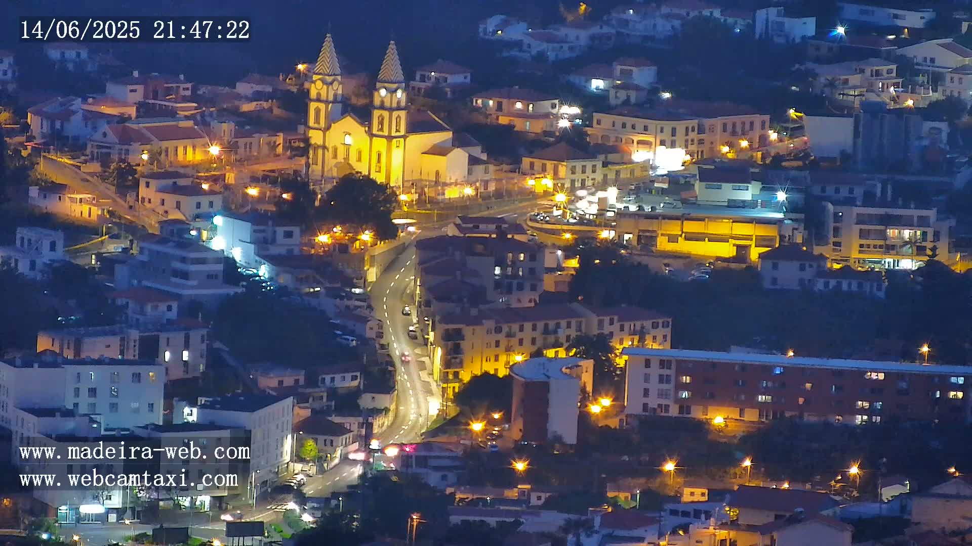 Funchal City  Skyline Live Cam from Sao Roque - Funchal, Madeira, Portugal