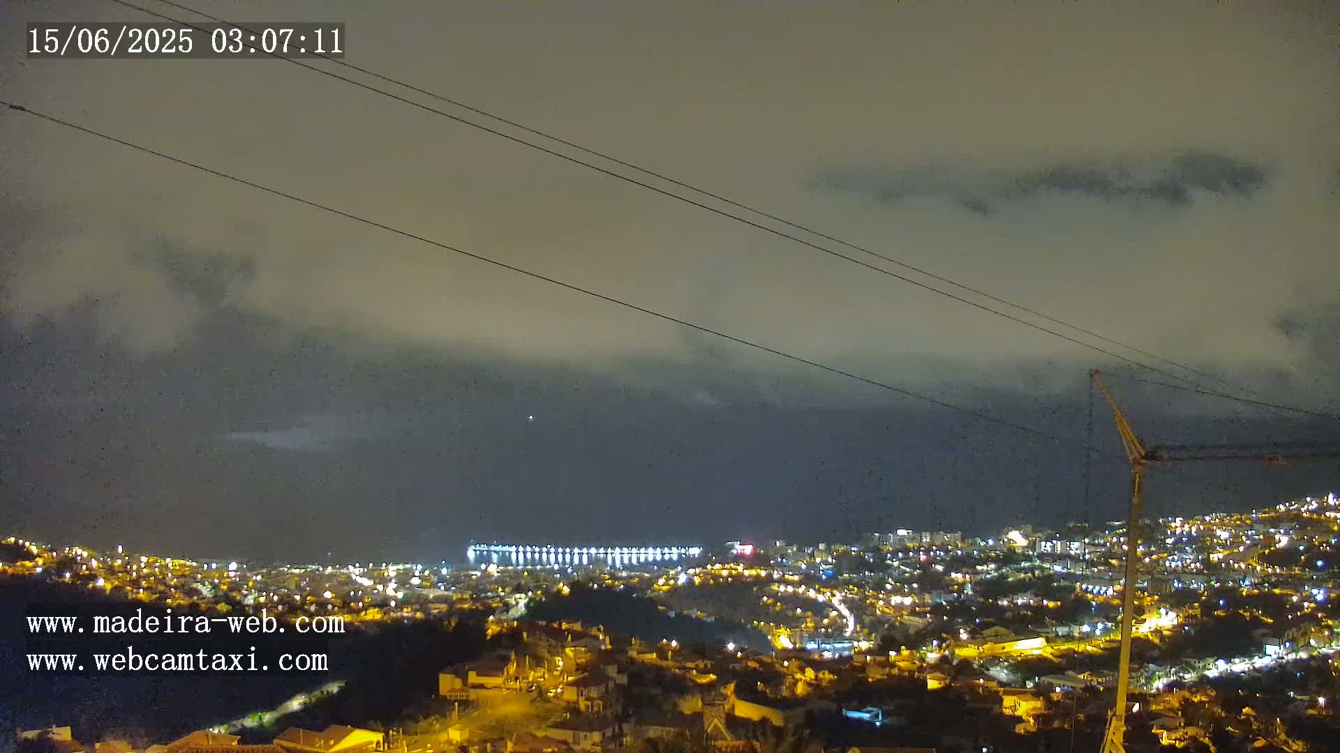 Funchal City  Skyline Live Cam from Sao Roque - Funchal, Madeira, Portugal