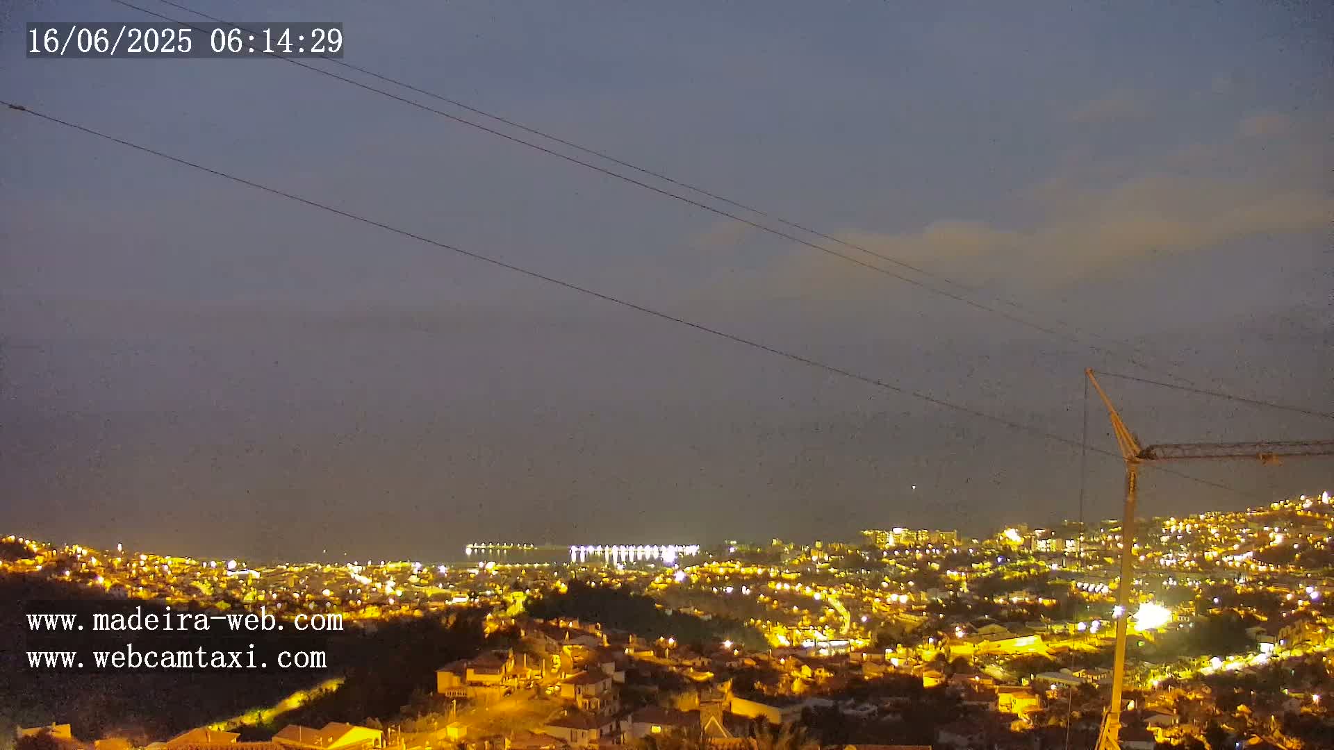 Funchal City  Skyline Live Cam from Sao Roque - Funchal, Madeira, Portugal