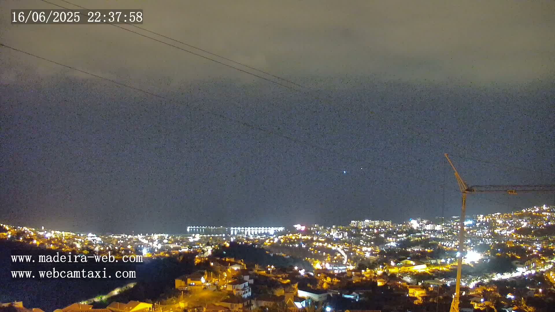 Funchal City  Skyline Live Cam from Sao Roque - Funchal, Madeira, Portugal