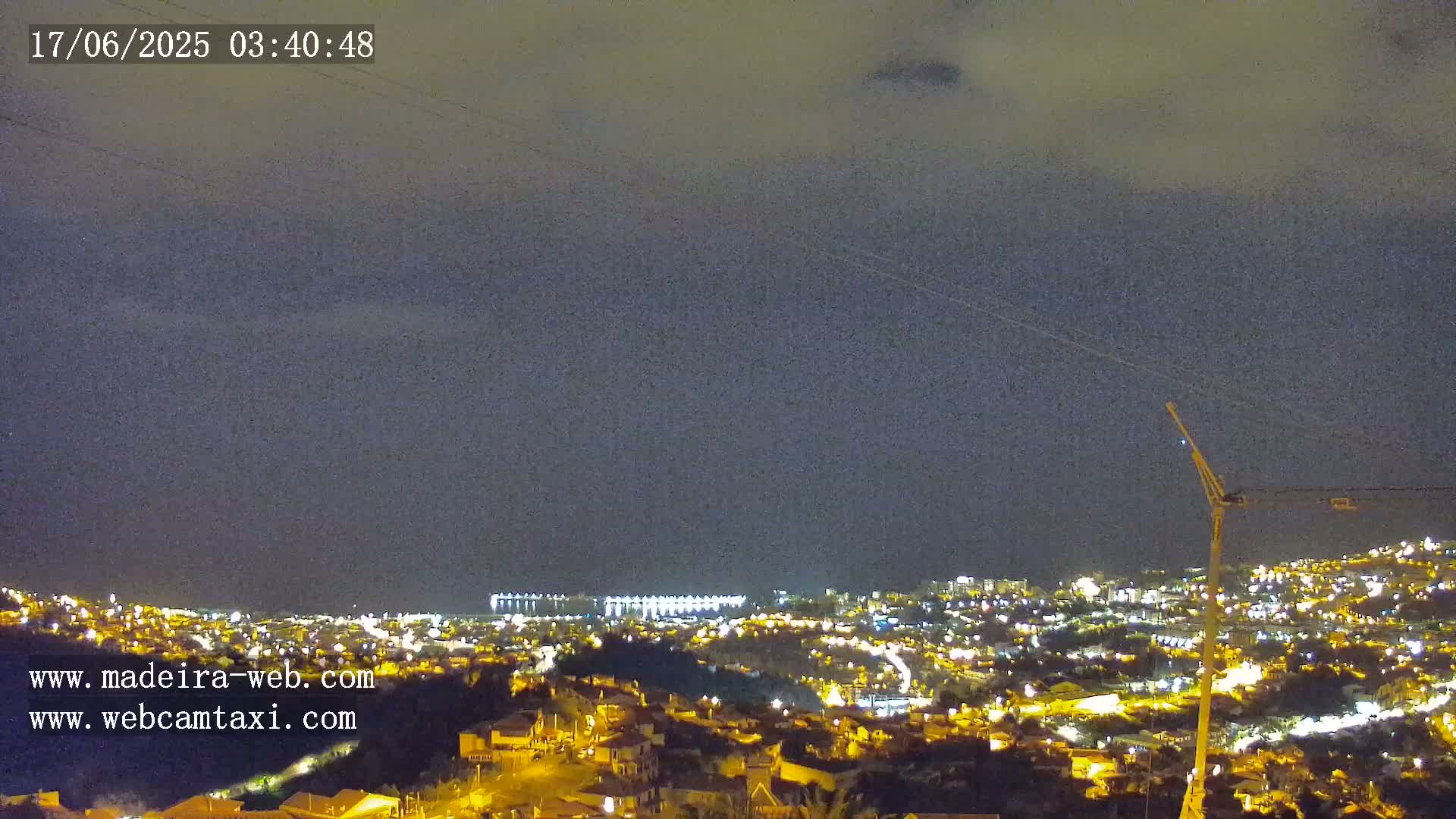 Funchal City  Skyline Live Cam from Sao Roque - Funchal, Madeira, Portugal