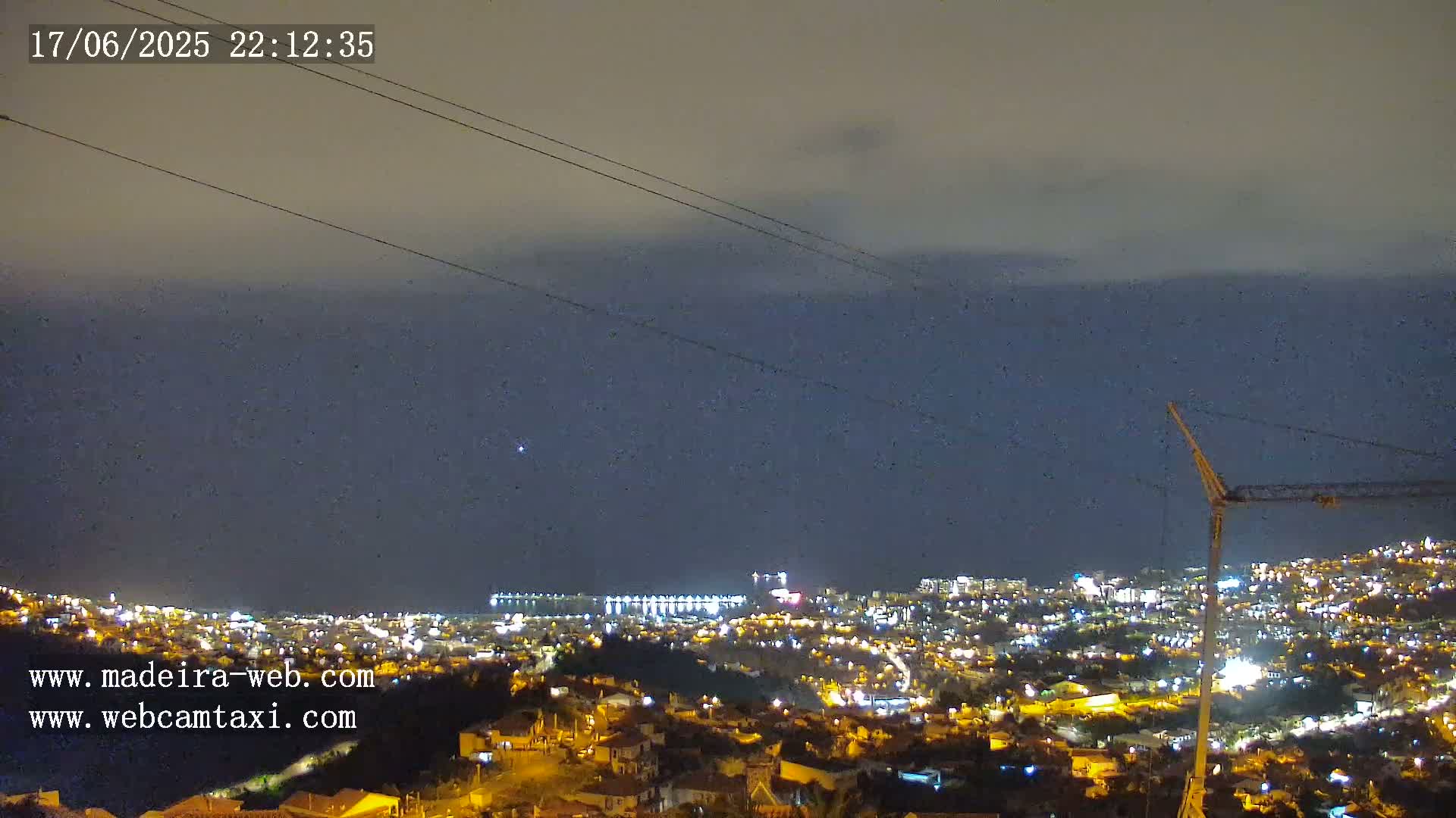 Funchal City  Skyline Live Cam from Sao Roque - Funchal, Madeira, Portugal