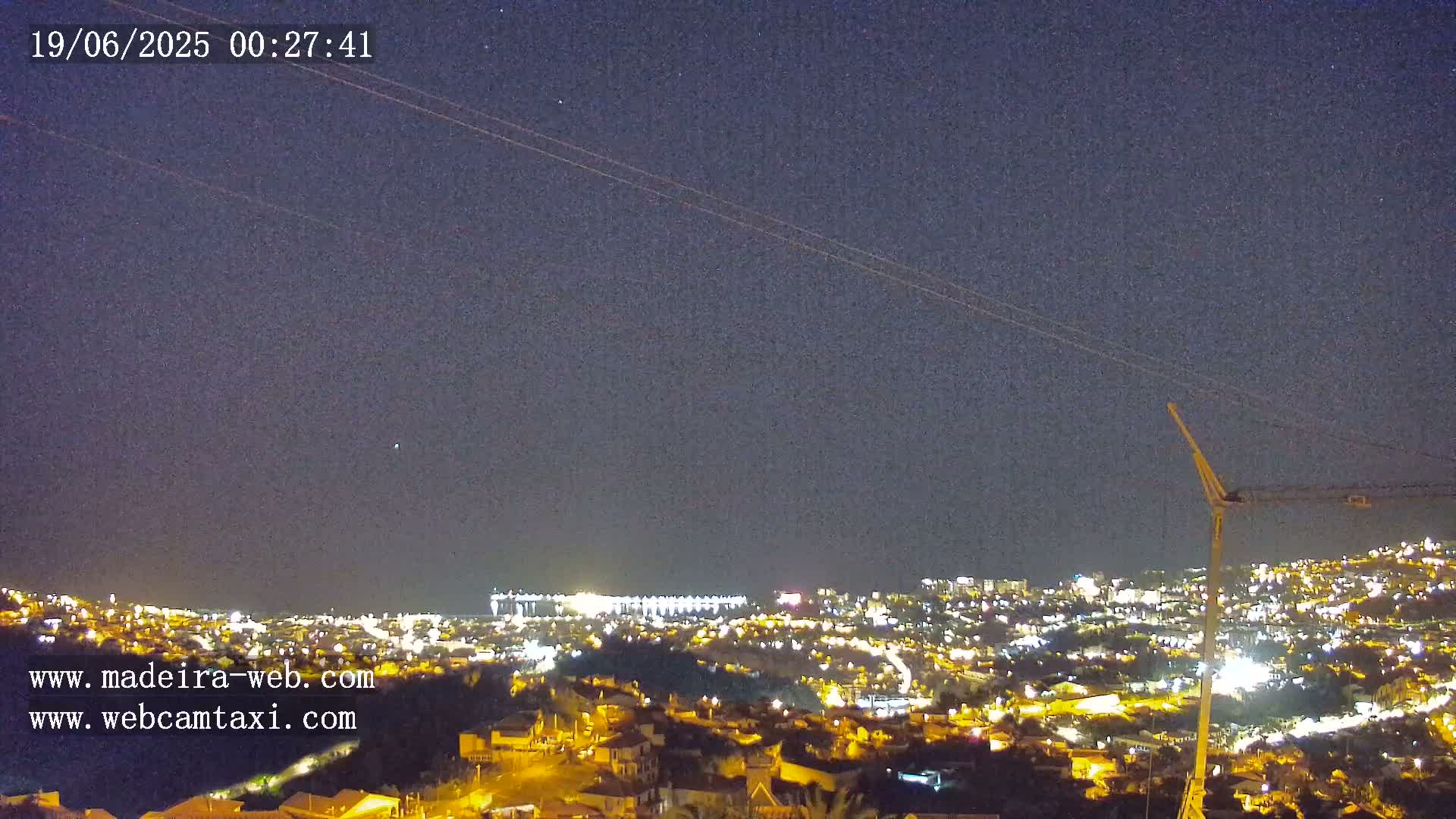 Funchal City  Skyline Live Cam from Sao Roque - Funchal, Madeira, Portugal