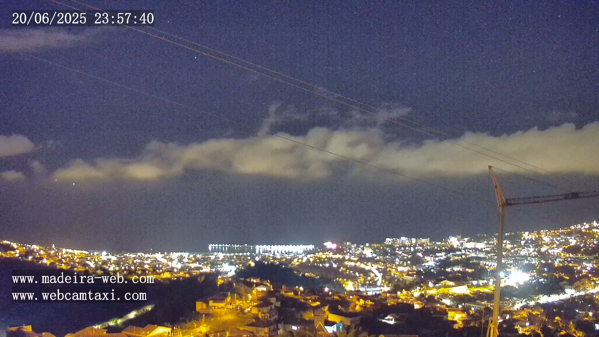 Funchal City  Skyline Live Cam from Sao Roque - Funchal, Madeira, Portugal