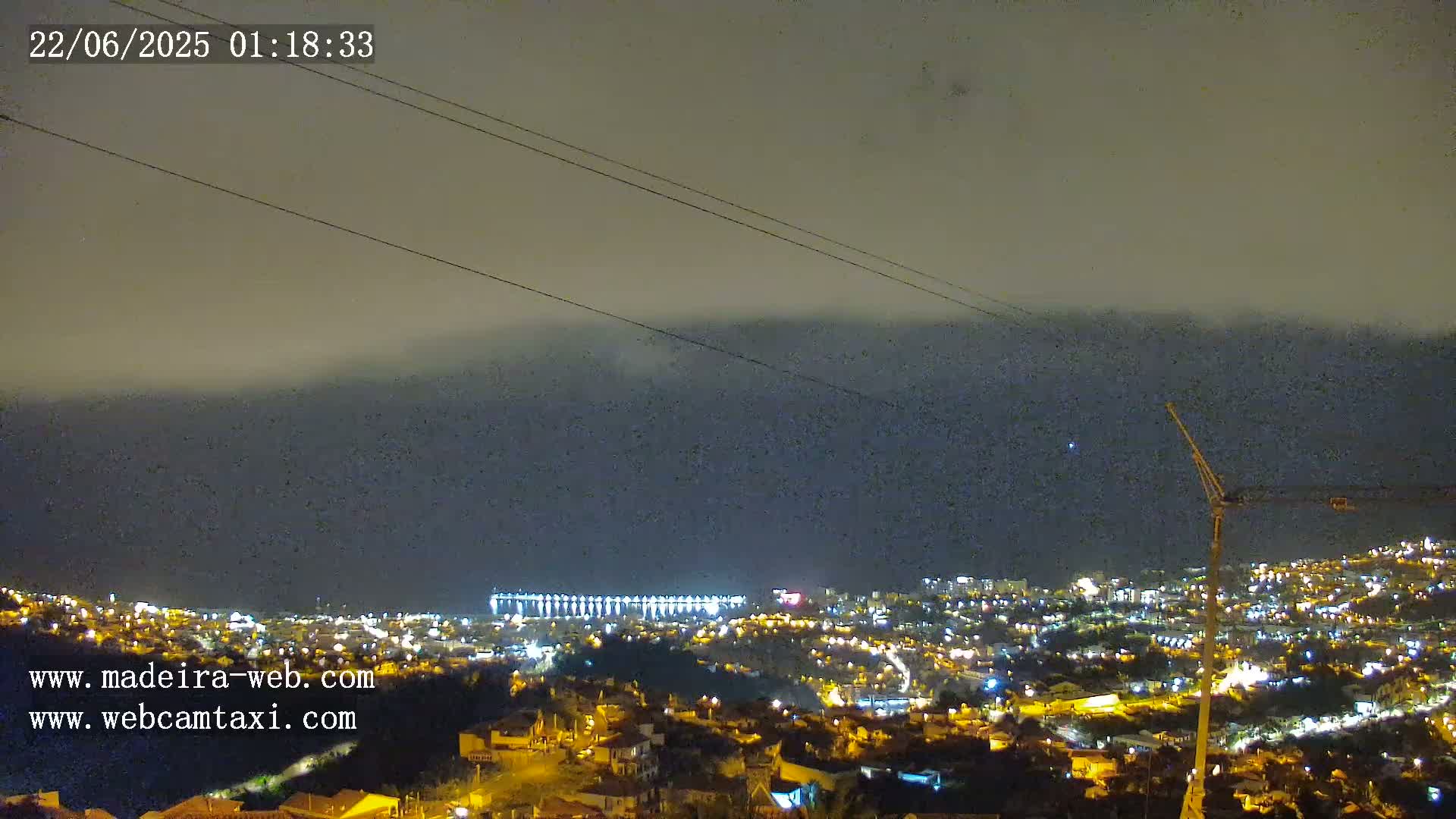 Funchal City  Skyline Live Cam from Sao Roque - Funchal, Madeira, Portugal