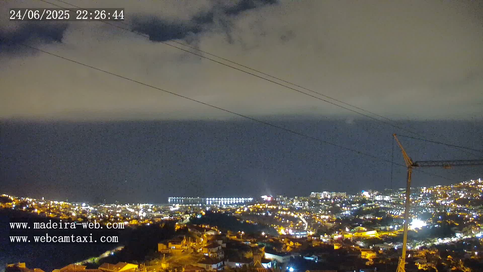 Funchal City  Skyline Live Cam from Sao Roque - Funchal, Madeira, Portugal