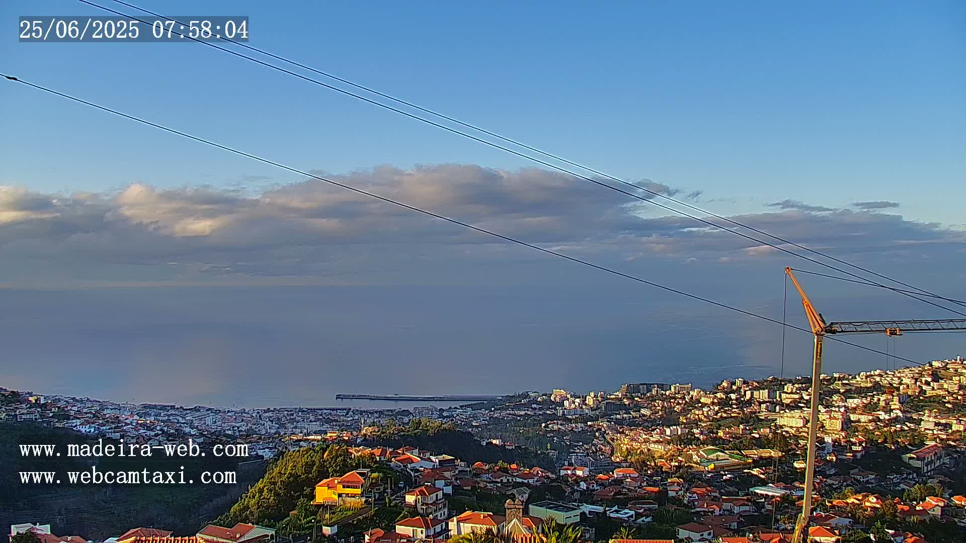 Funchal City  Skyline Live Cam from Sao Roque - Funchal, Madeira, Portugal