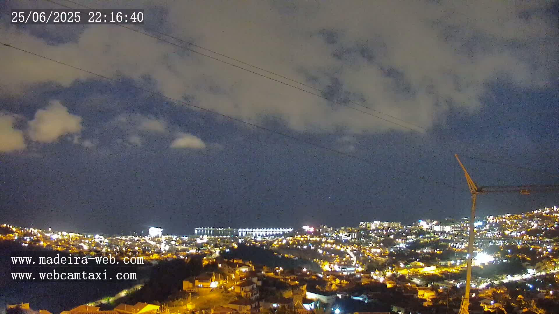 Funchal City  Skyline Live Cam from Sao Roque - Funchal, Madeira, Portugal
