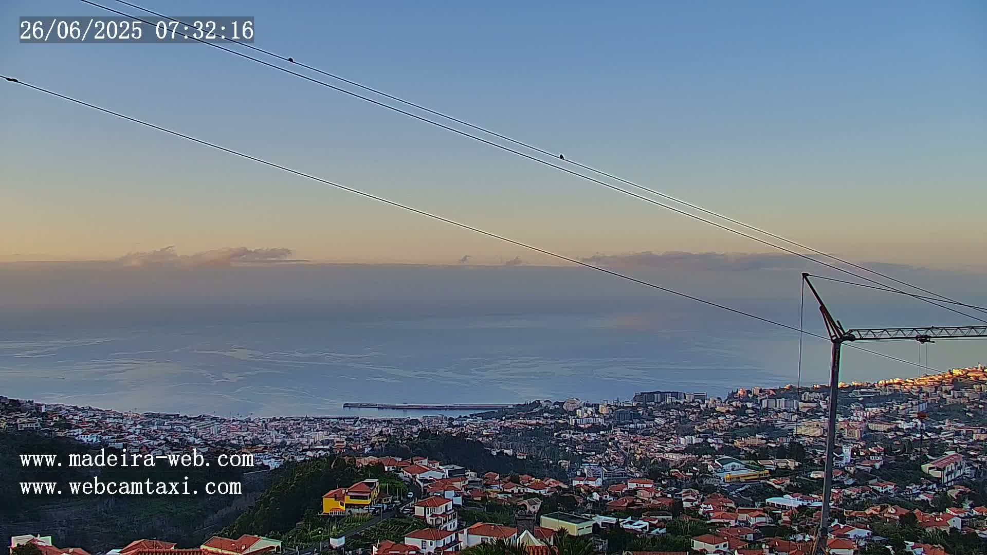 Funchal City  Skyline Live Cam from Sao Roque - Funchal, Madeira, Portugal